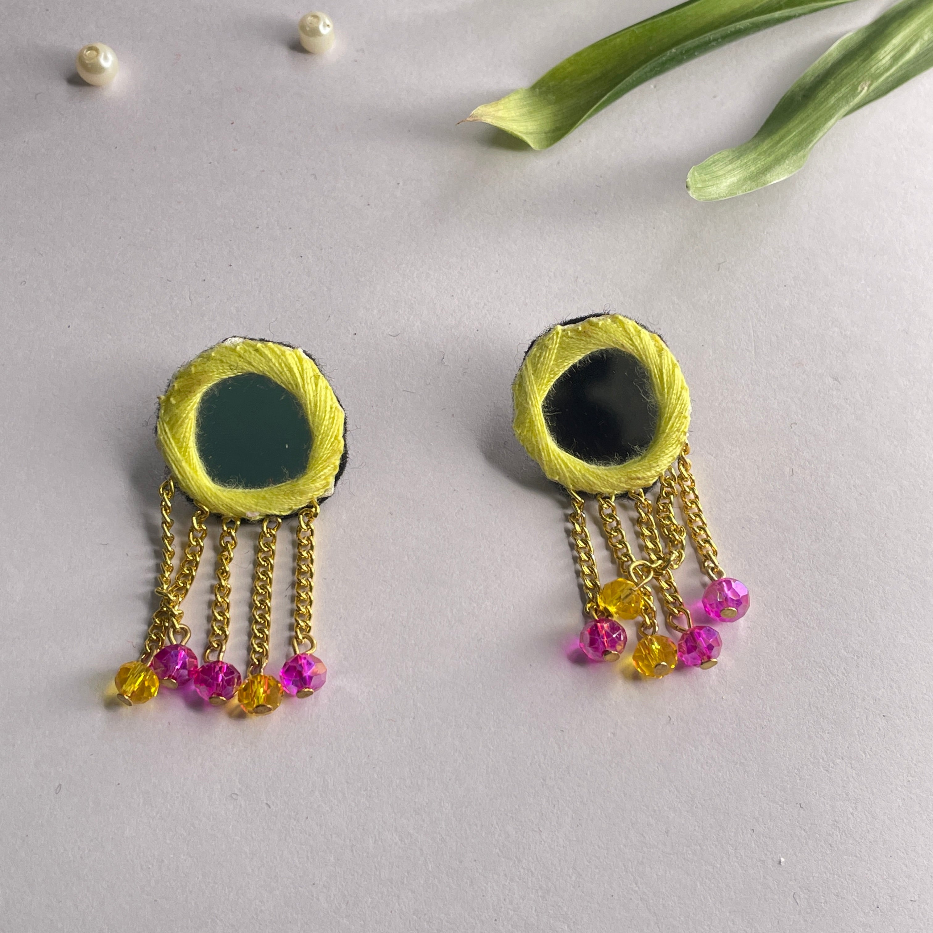 khoj city Handmade Oxidised Charms Jewellery (Earrings) - 024