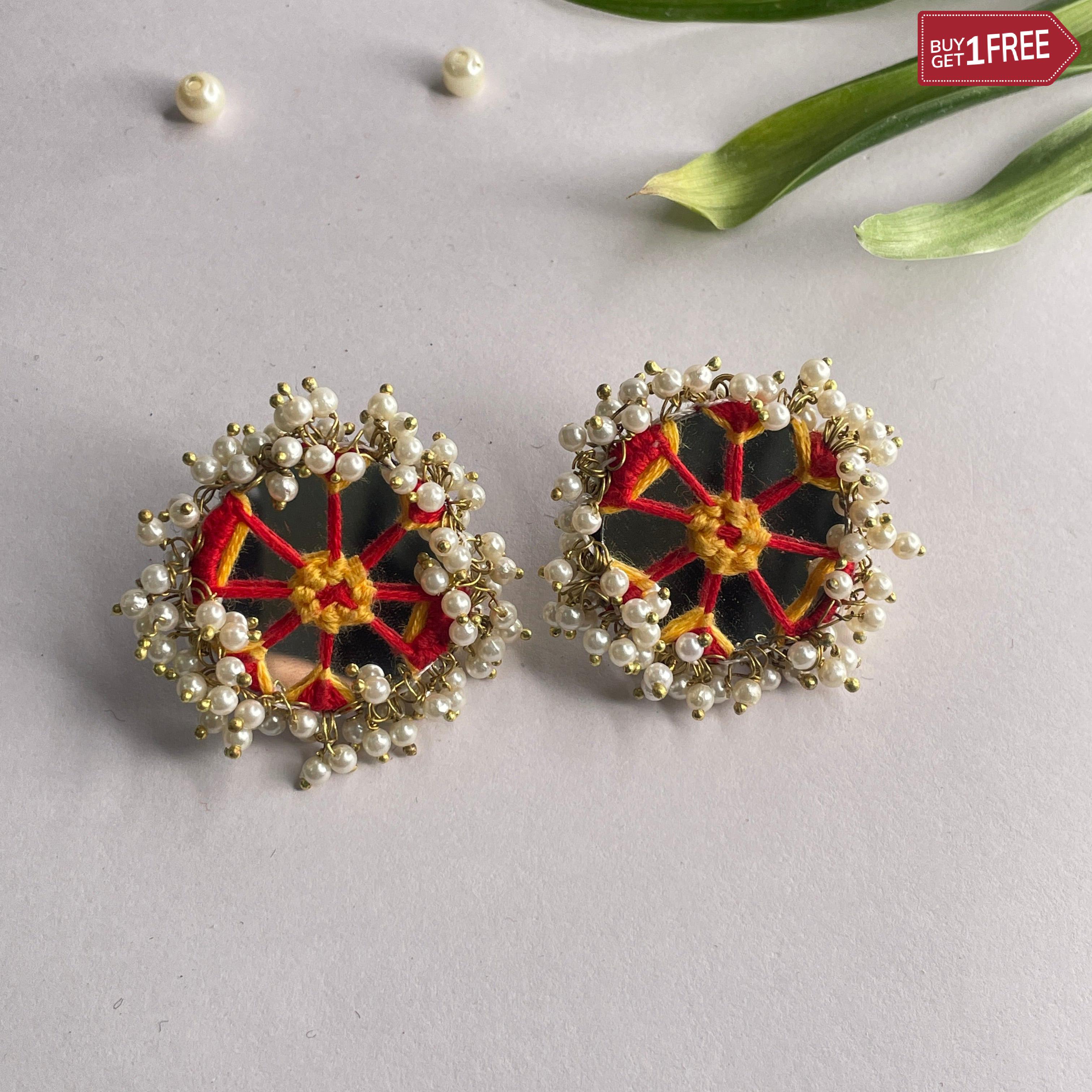 khoj city Handmade Oxidised Charms Jewellery (Earrings) - 025