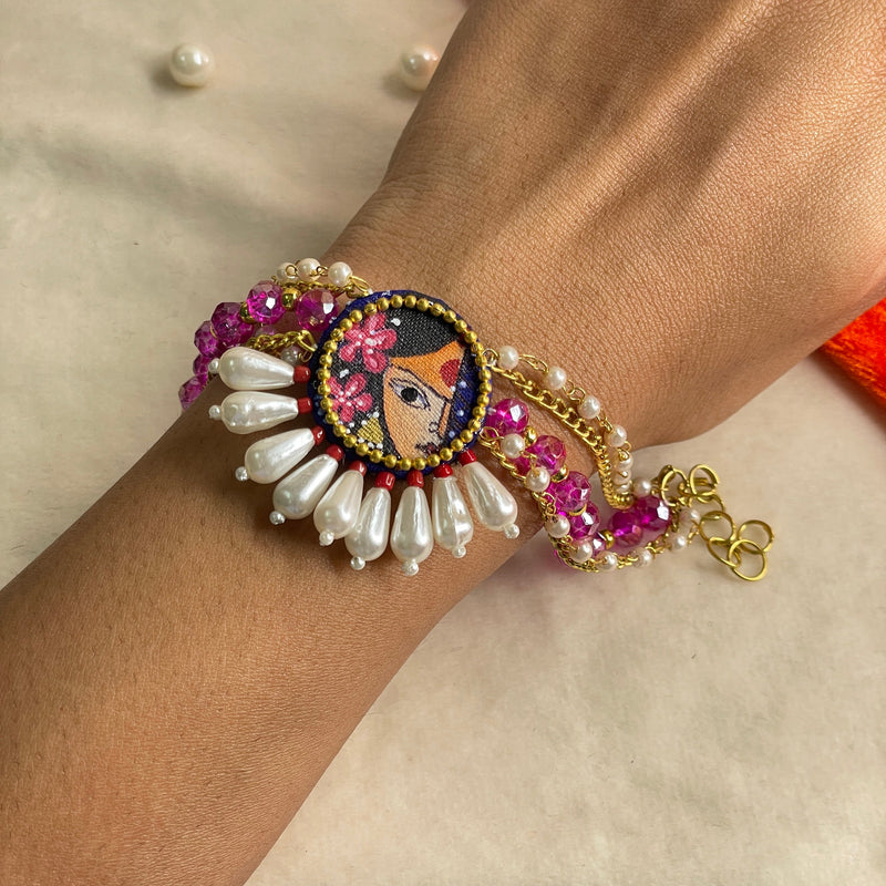 khoj city Handpainted Jewellery (Bracelet) Code - 005