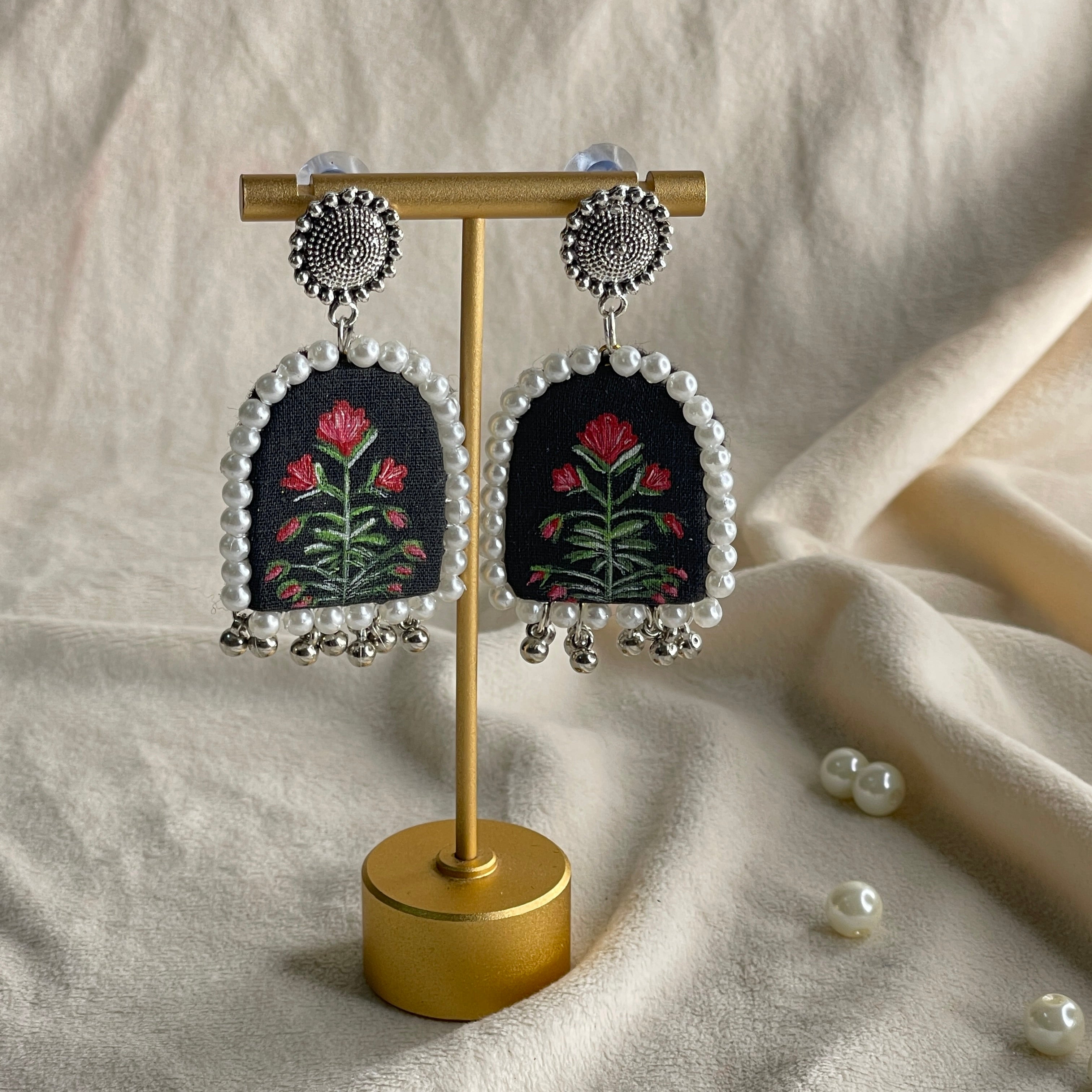 khoj city Handpainted  Jewellery (Earring ) code - 009