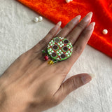 khoj city Handpainted Jewellery (Ring) Code - 015