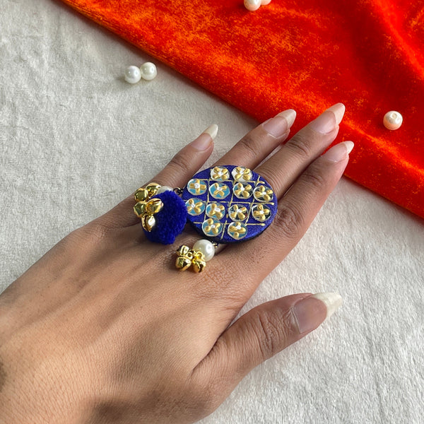 khoj city Handpainted Jewellery (Ring) Code - 016