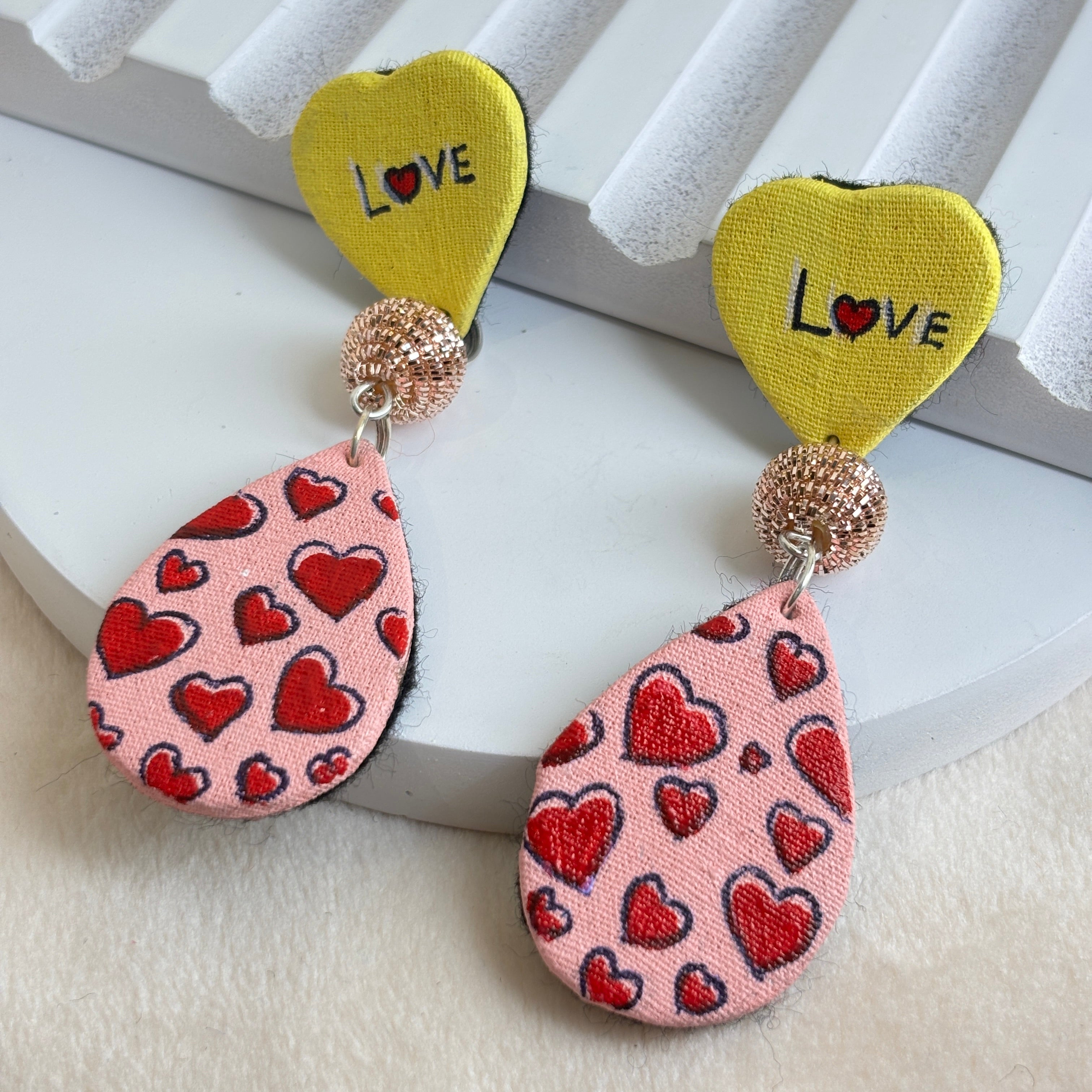 khoj city Heart Bling love (Earrings) HP-ER-248