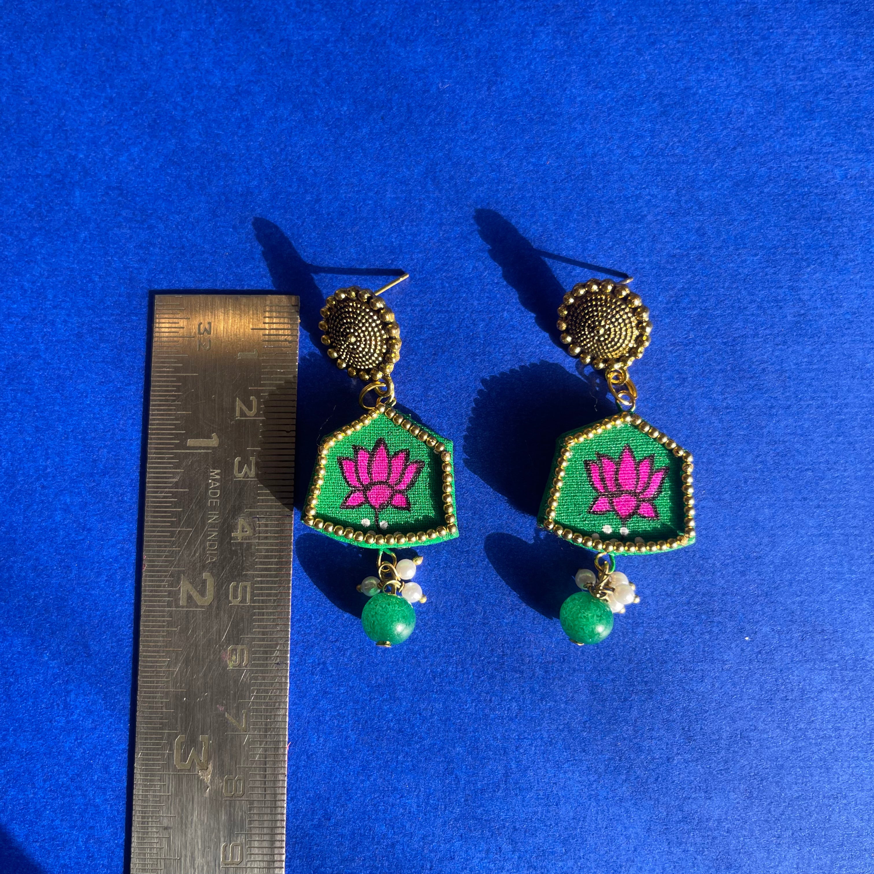 khoj city Hemlata Handpainted (Earrings)