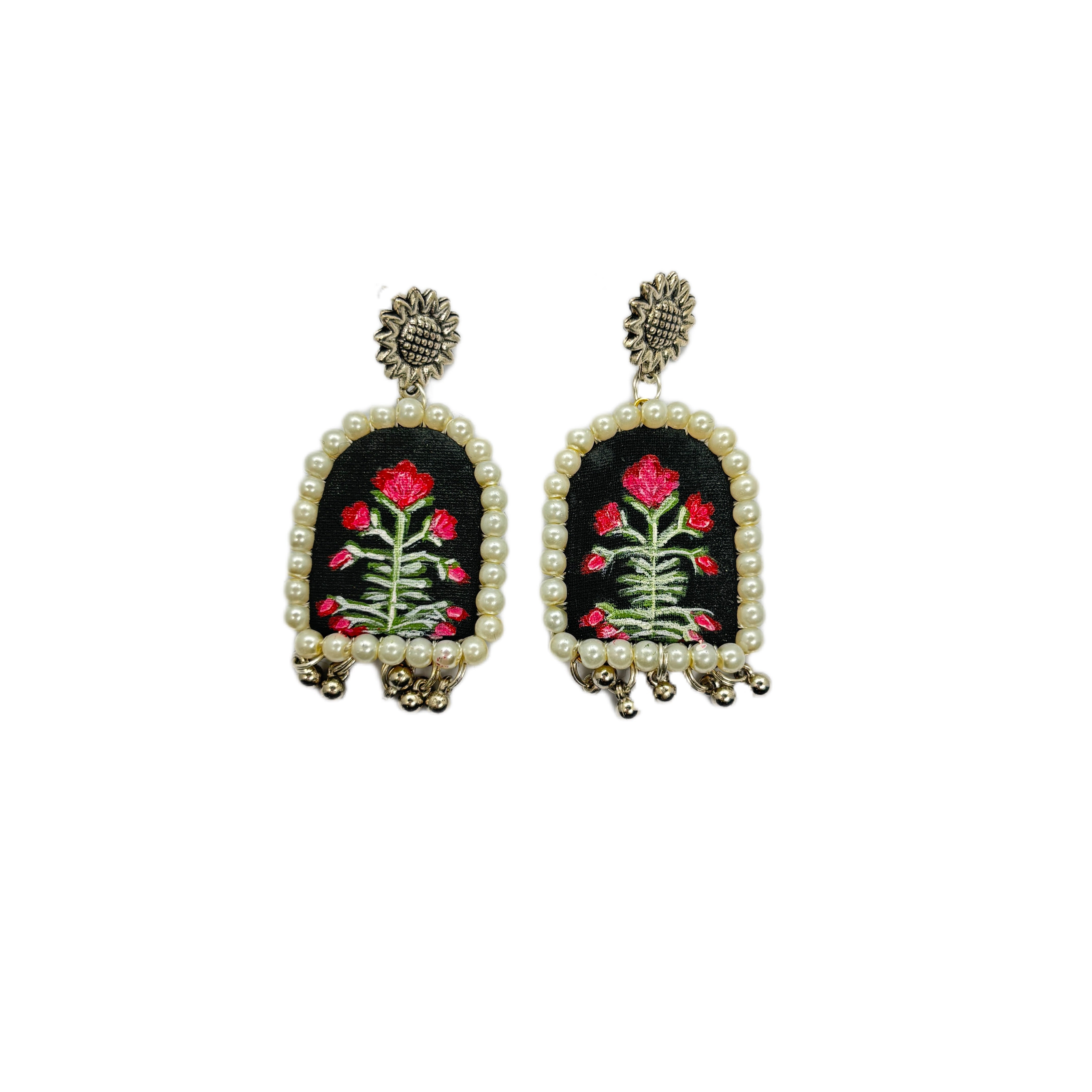 khoj city Jharokha Traditional Multi Color Hand Painted Drop (Earrings) HP-ER-067