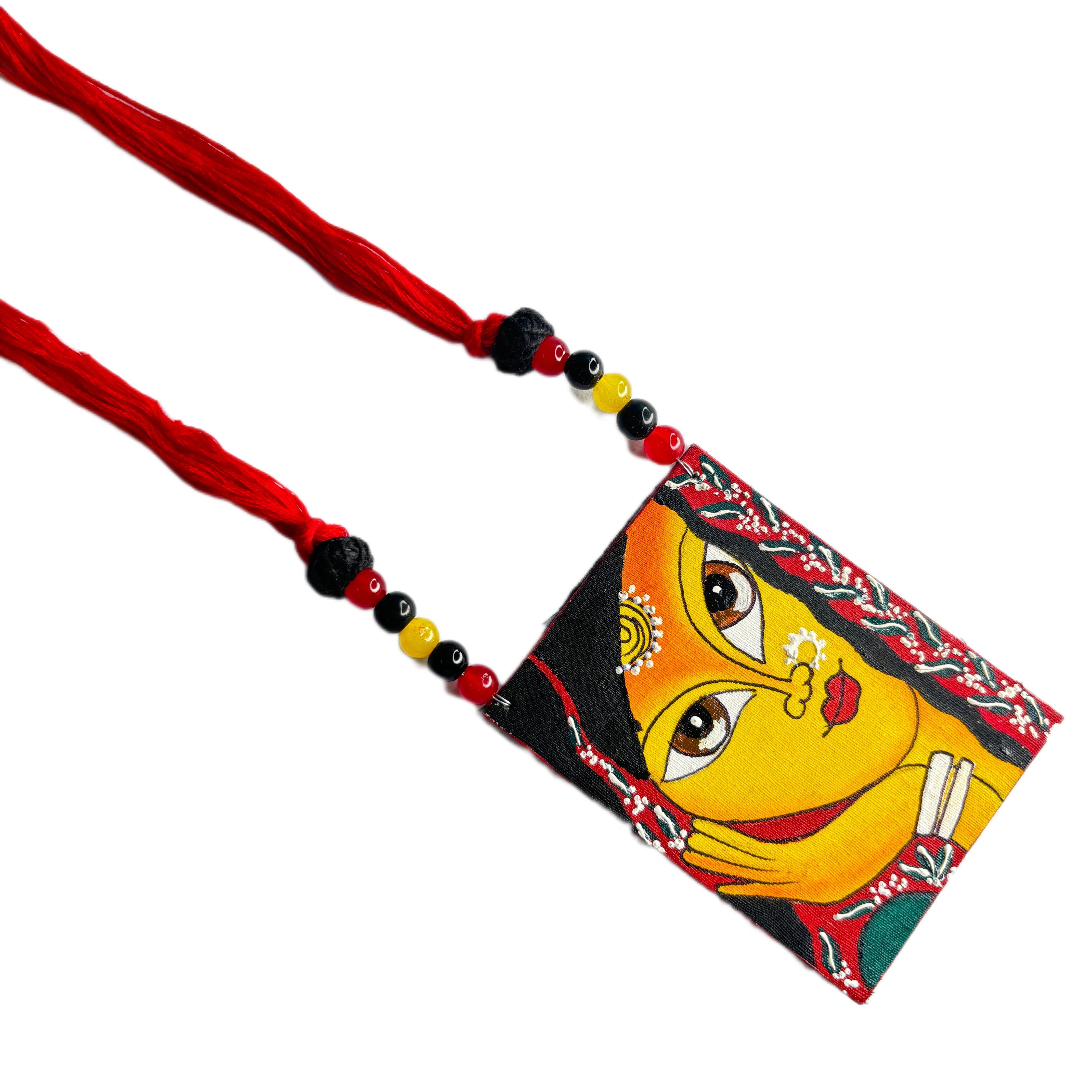 khoj city Laajo Classic Multi Color Hand Painted (Necklace) HP-NP-056