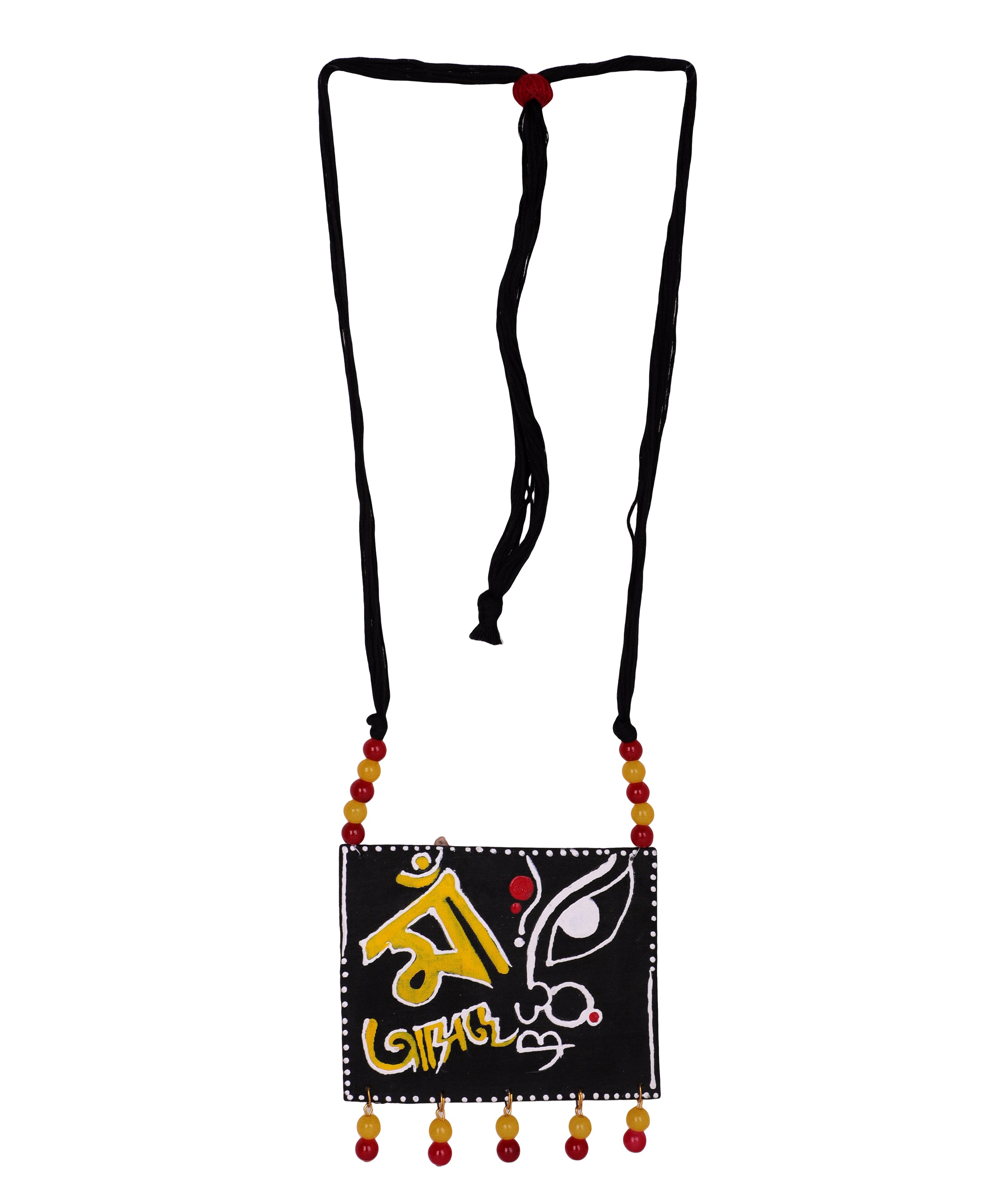 khoj city Maa Classic Multi Color Hand Painted (Necklace) HP-NP-057