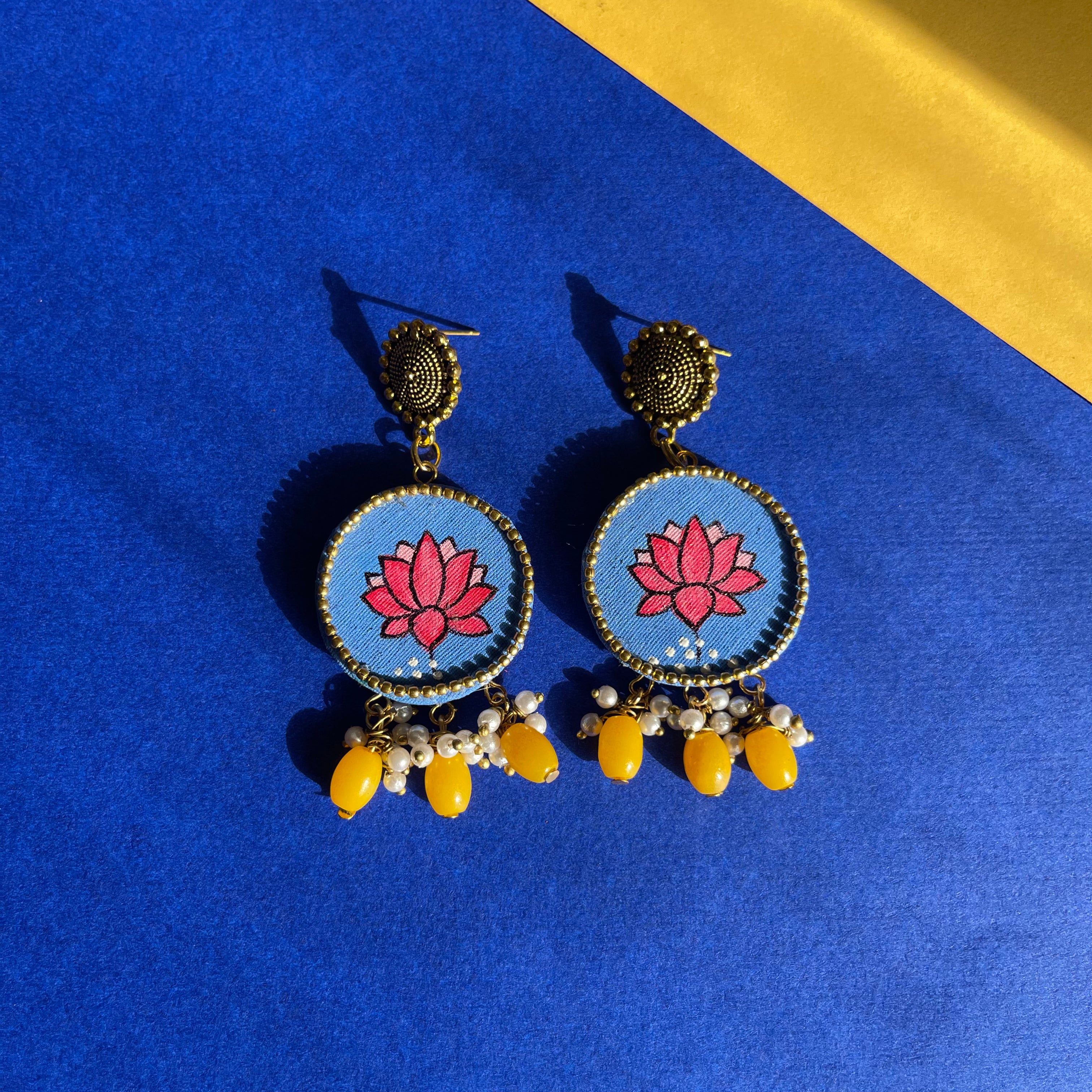 khoj city Meera Handpainted (Earrings)