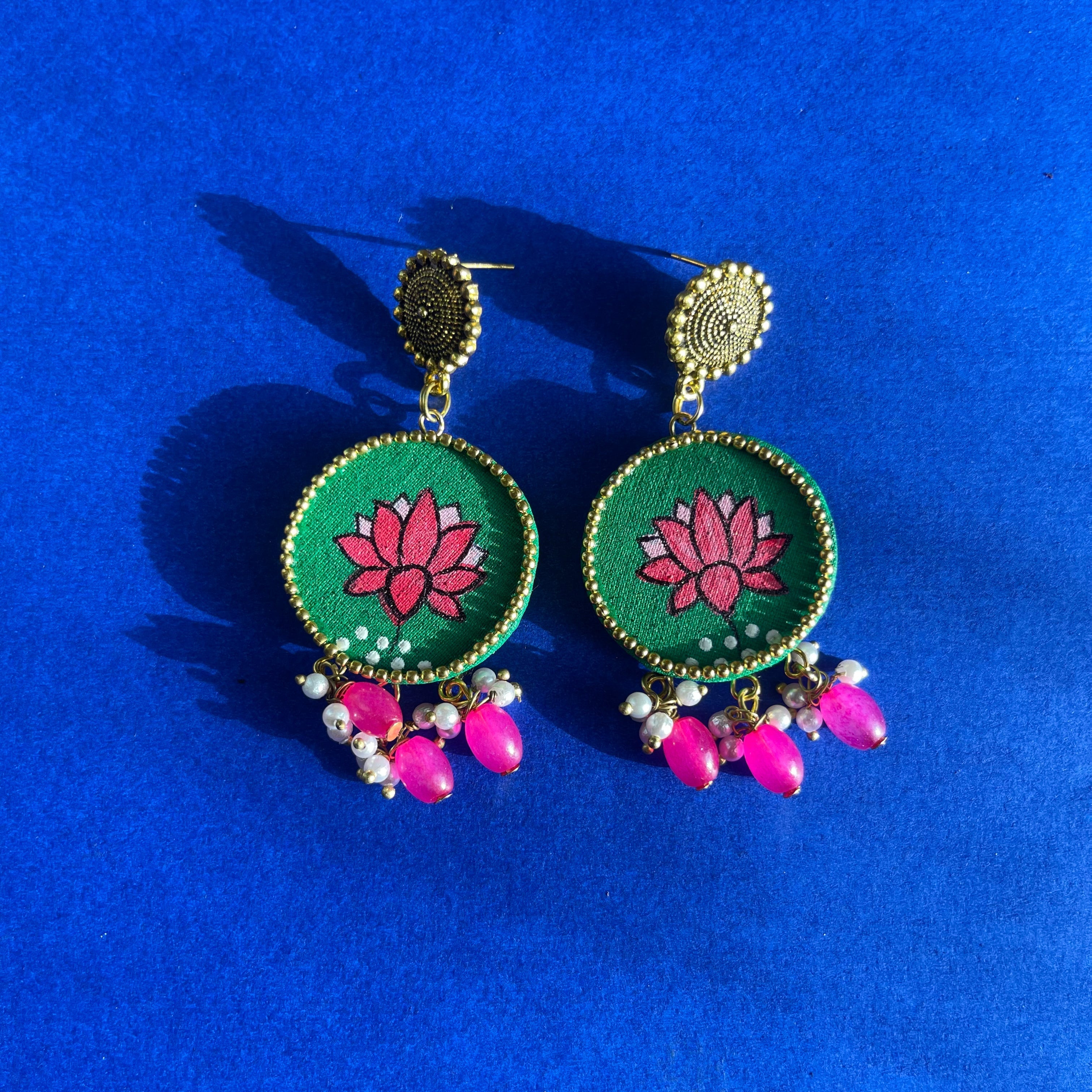 khoj city Meera Handpainted (Earrings)