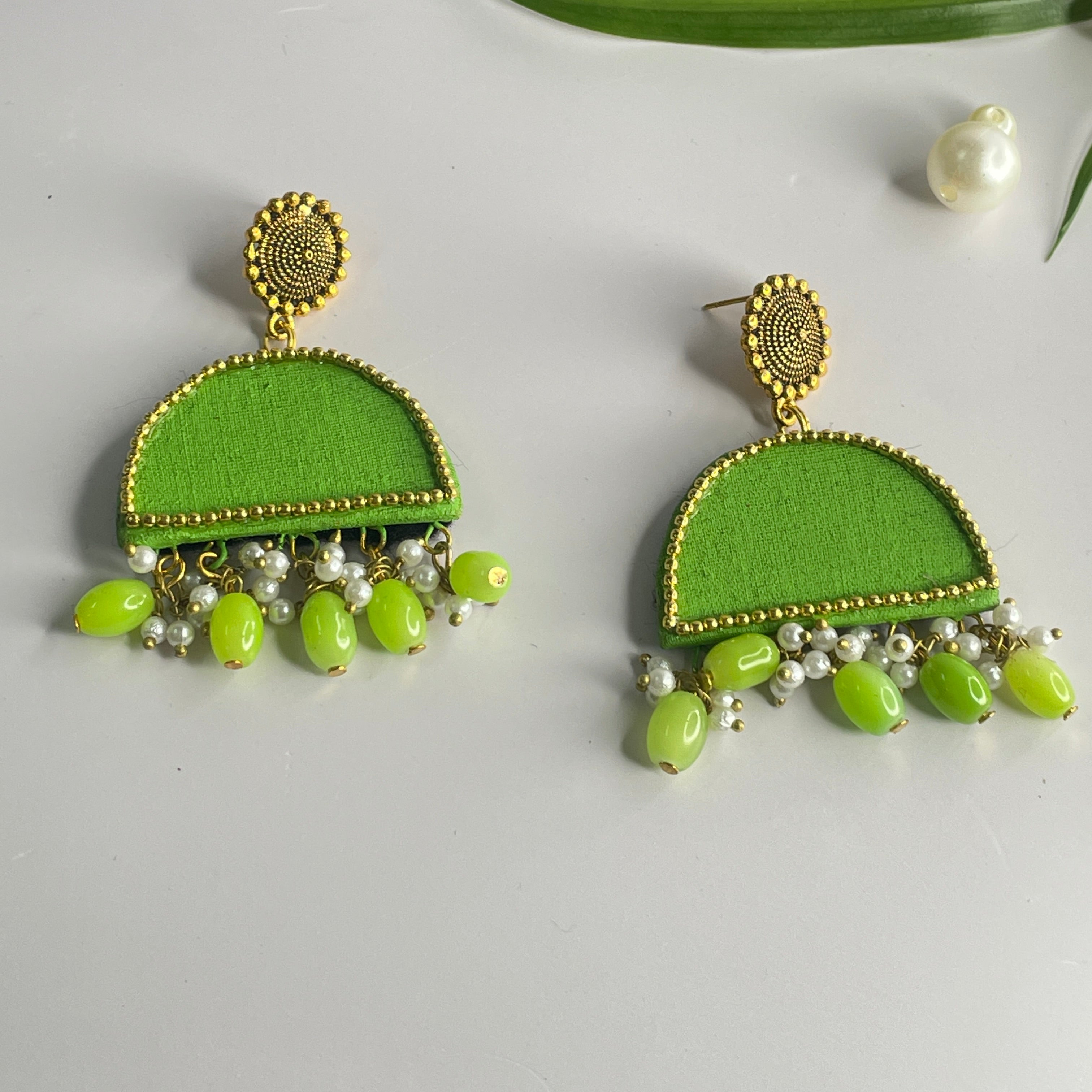 khoj city Mini / Greenery Hasti Handpainted (Earrings)