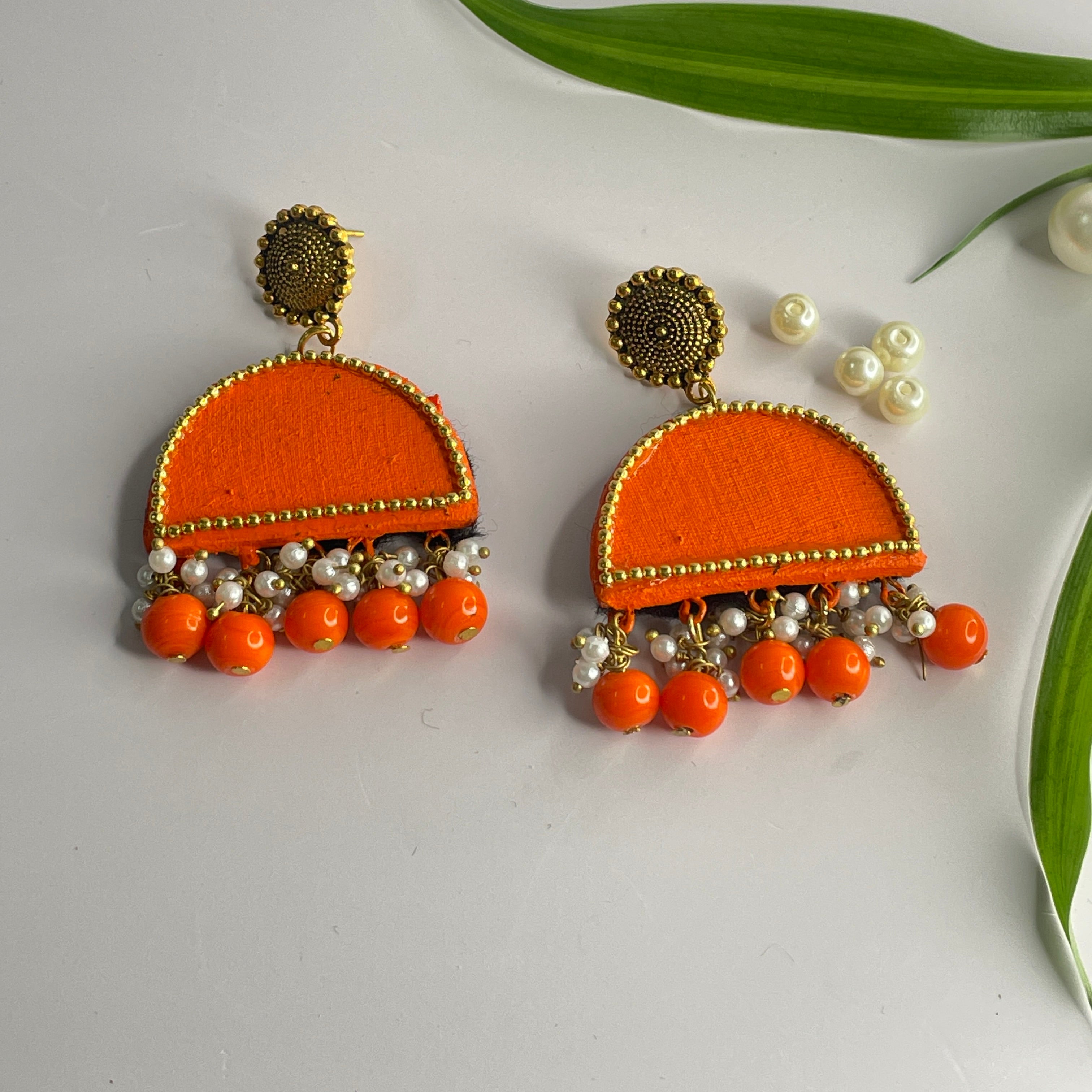 khoj city Mini / orange Hasti Handpainted (Earrings)