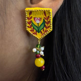 khoj city Mini Studs Hand-painted (Earring) - 018