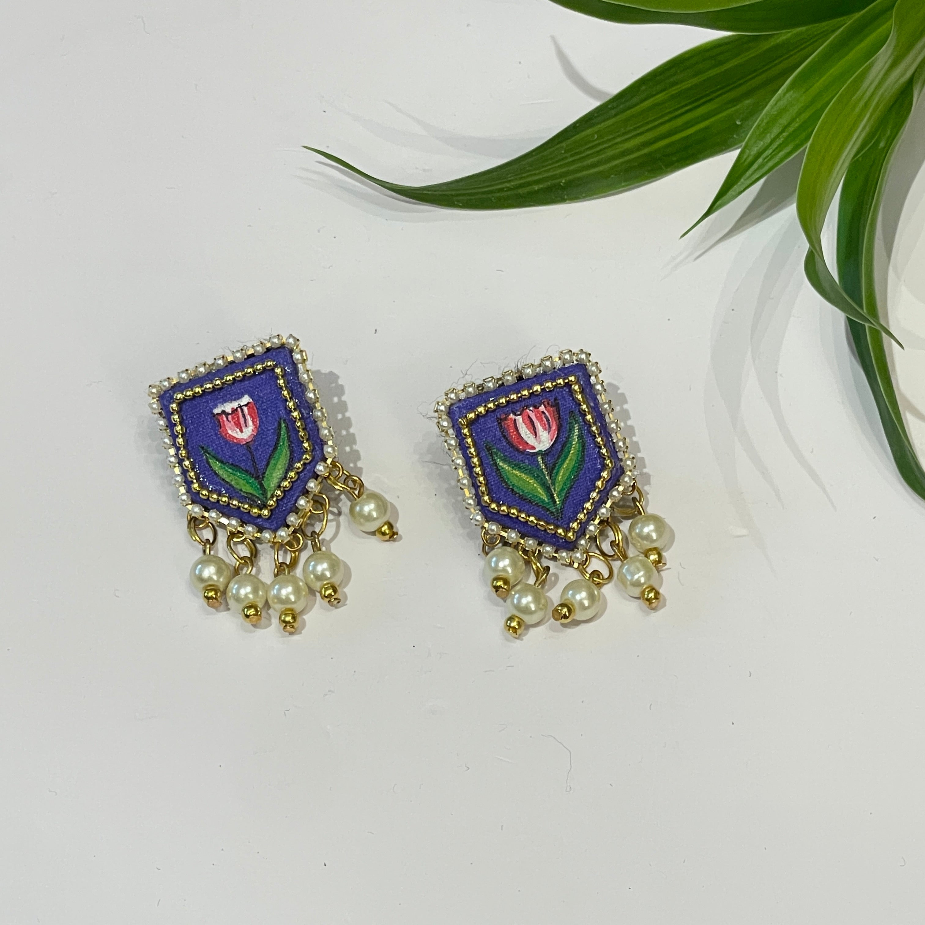 khoj city Mini Studs Handpainted (Earring) - 001