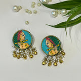 khoj city Mini Studs Handpainted (Earring) - 008