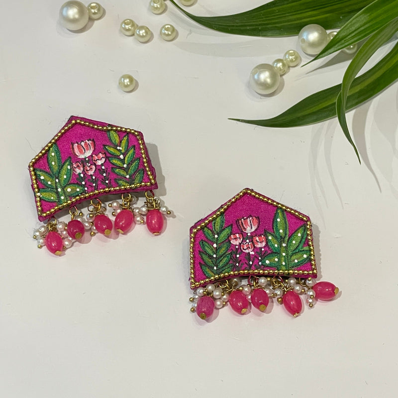 khoj city Mini Studs Handpainted (Earring) - 010