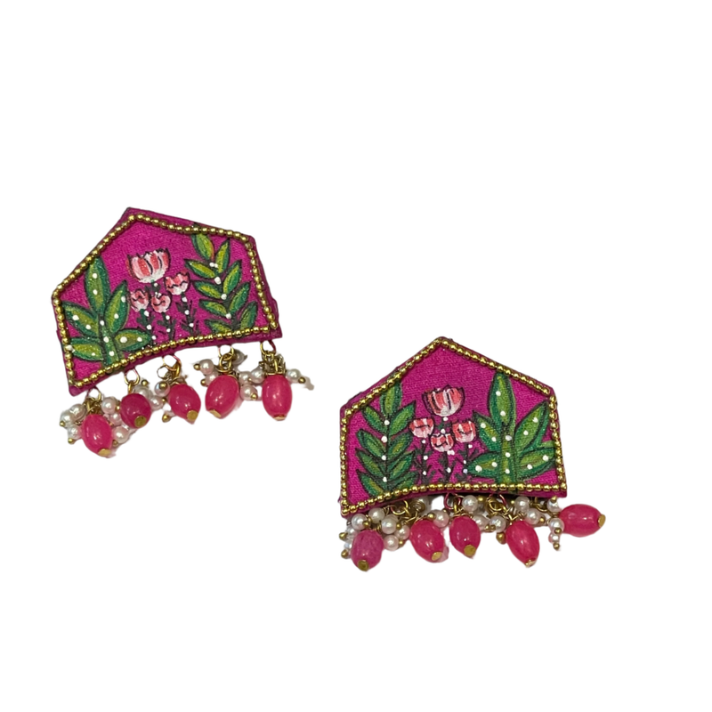 khoj city Mini Studs Handpainted (Earring) - 010