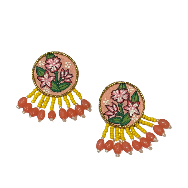 khoj city Mini Studs Handpainted (Earring) - 011