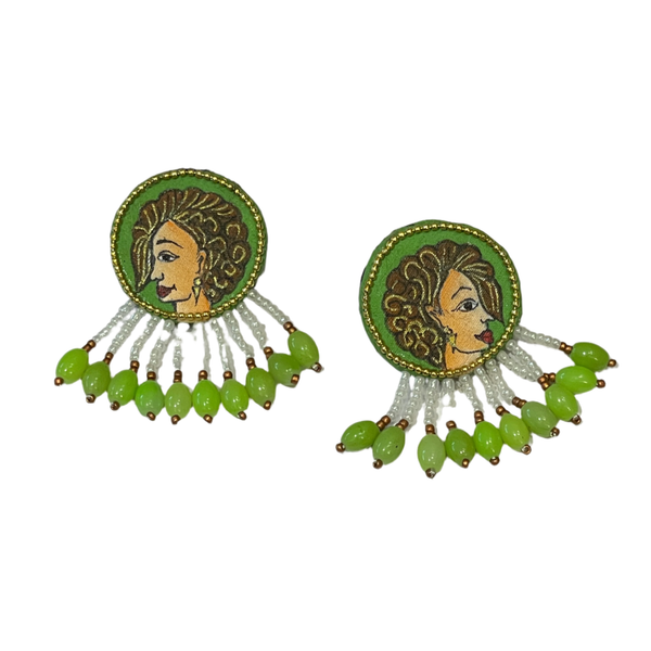 khoj city Mini Studs Handpainted (Earring) - 013