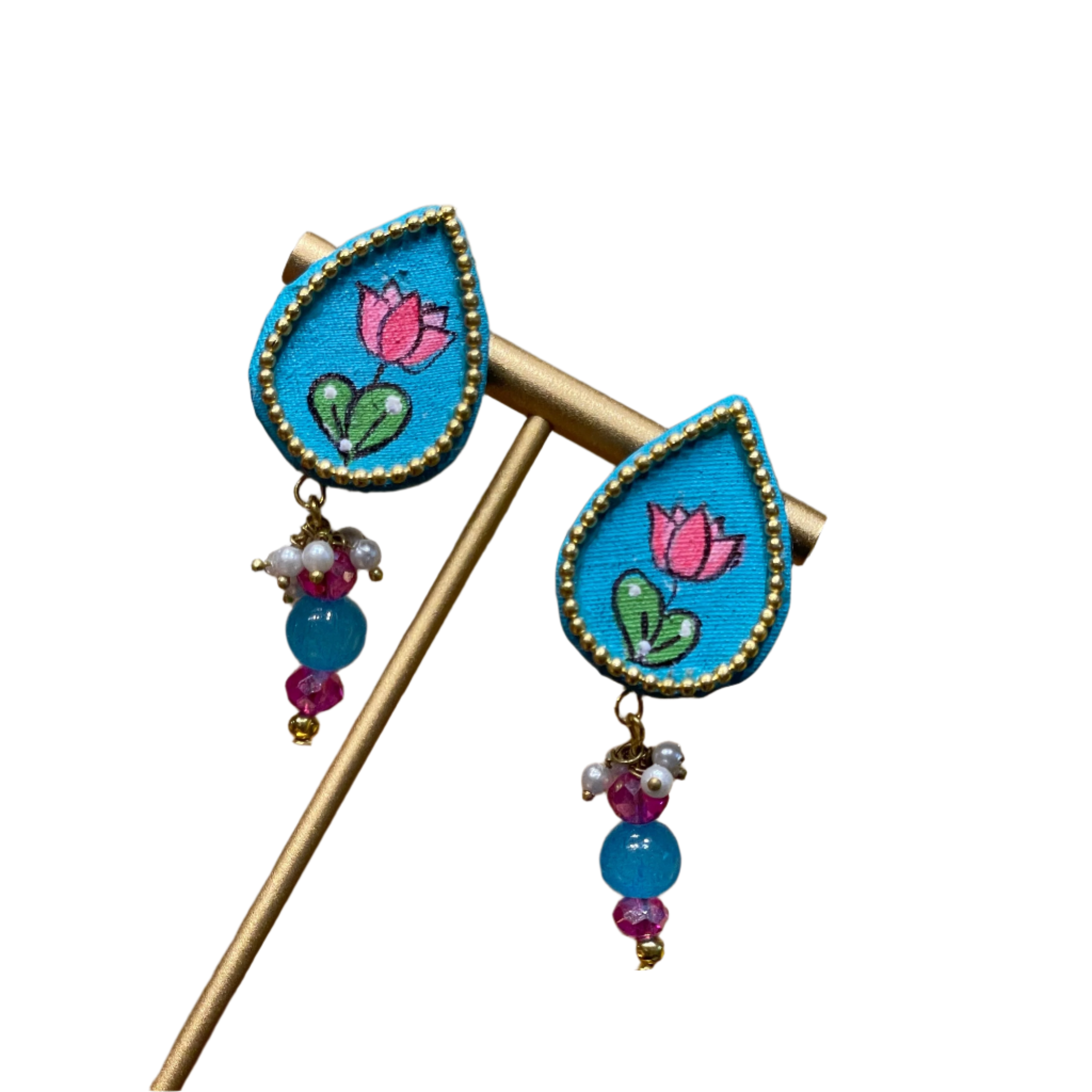 khoj city Mini Studs Handpainted (Earring) - 016