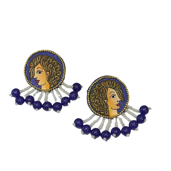 khoj city Mini Studs Handpainted (Earring) - 022