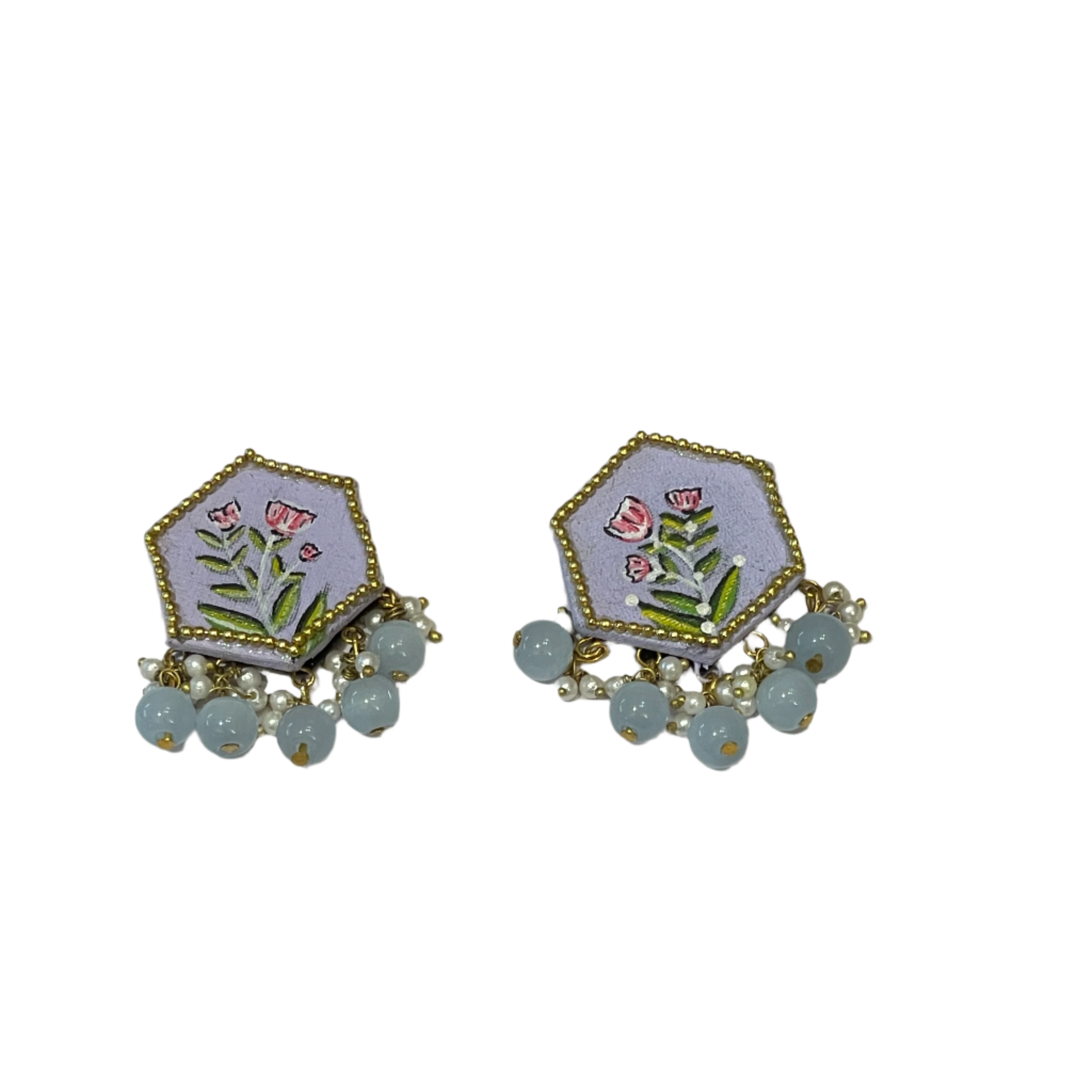 khoj city Mini Studs Handpainted (Earring) - 023