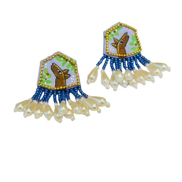 khoj city Mini Studs Handpainted (Earring) - 024