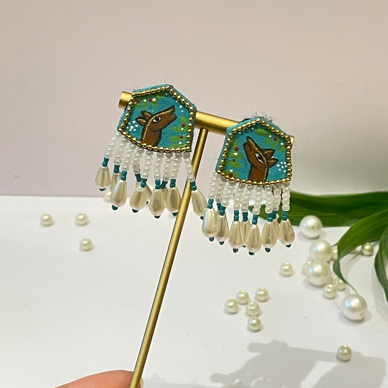 khoj city Mini Studs Handpainted (Earring) - 026