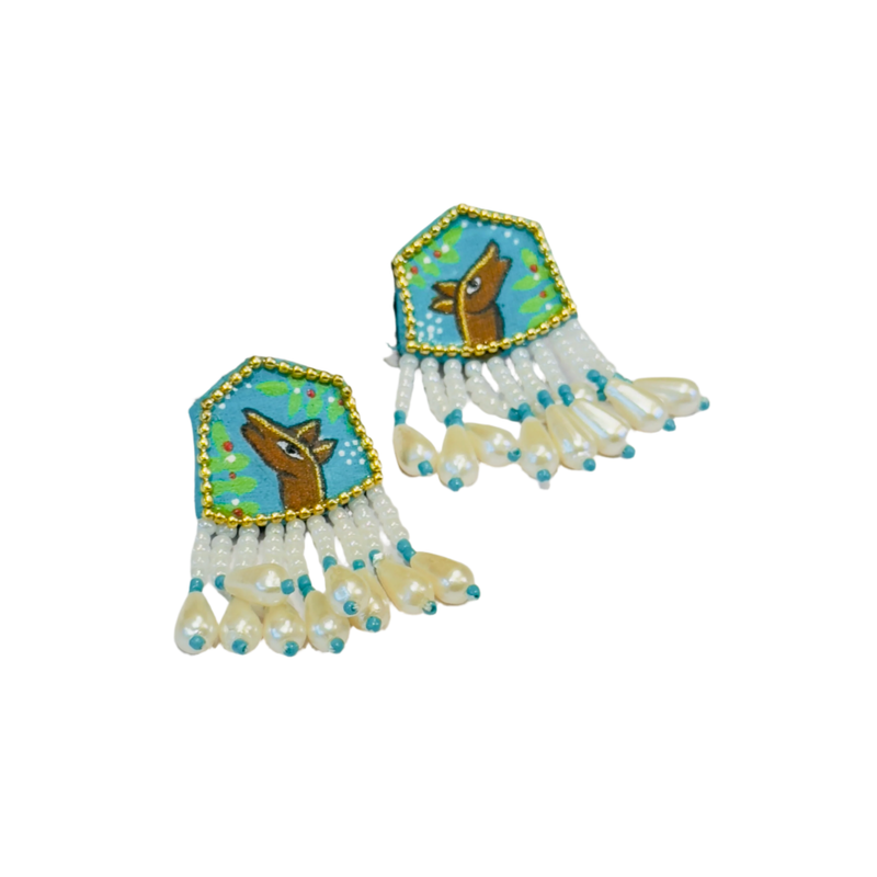 khoj city Mini Studs Handpainted (Earring) - 026