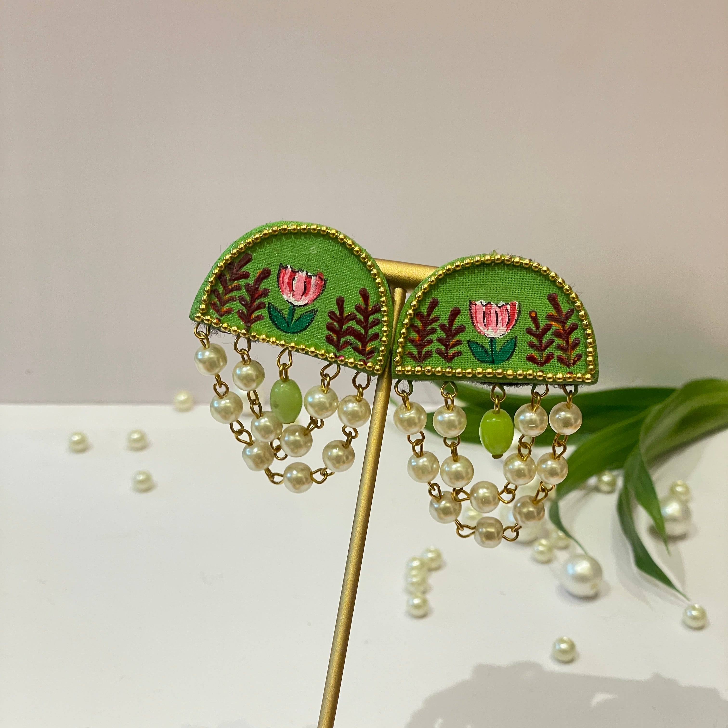 khoj city Mini Studs Handpainted (Earring) - 031