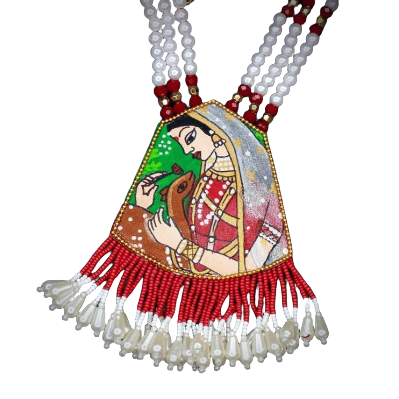 khoj city Mithila Handpainted (Necklace)