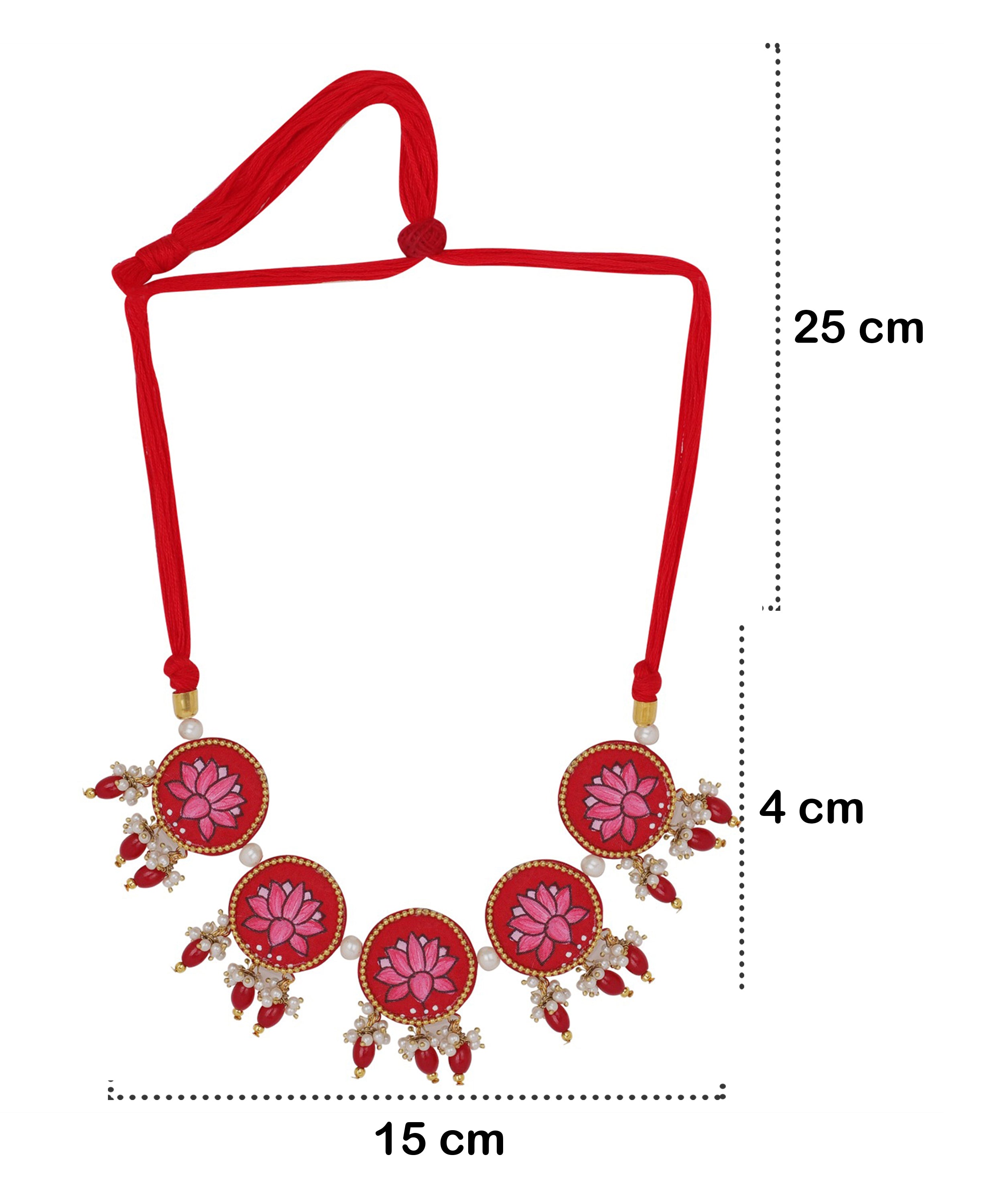 khoj city Multi Colour Aasiya Classic Multi Color Hand Painted (Necklace/Choker set) HP-NP-165