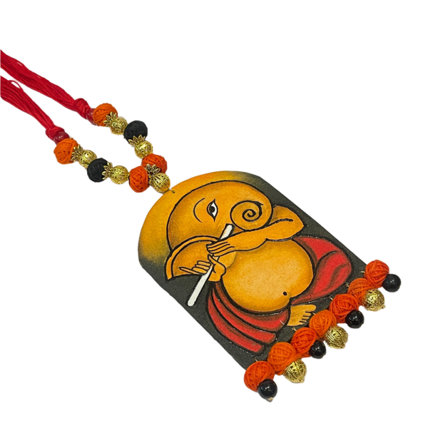 khoj city Mumbai cha Ganesha (Handpainted Necklace) - 049