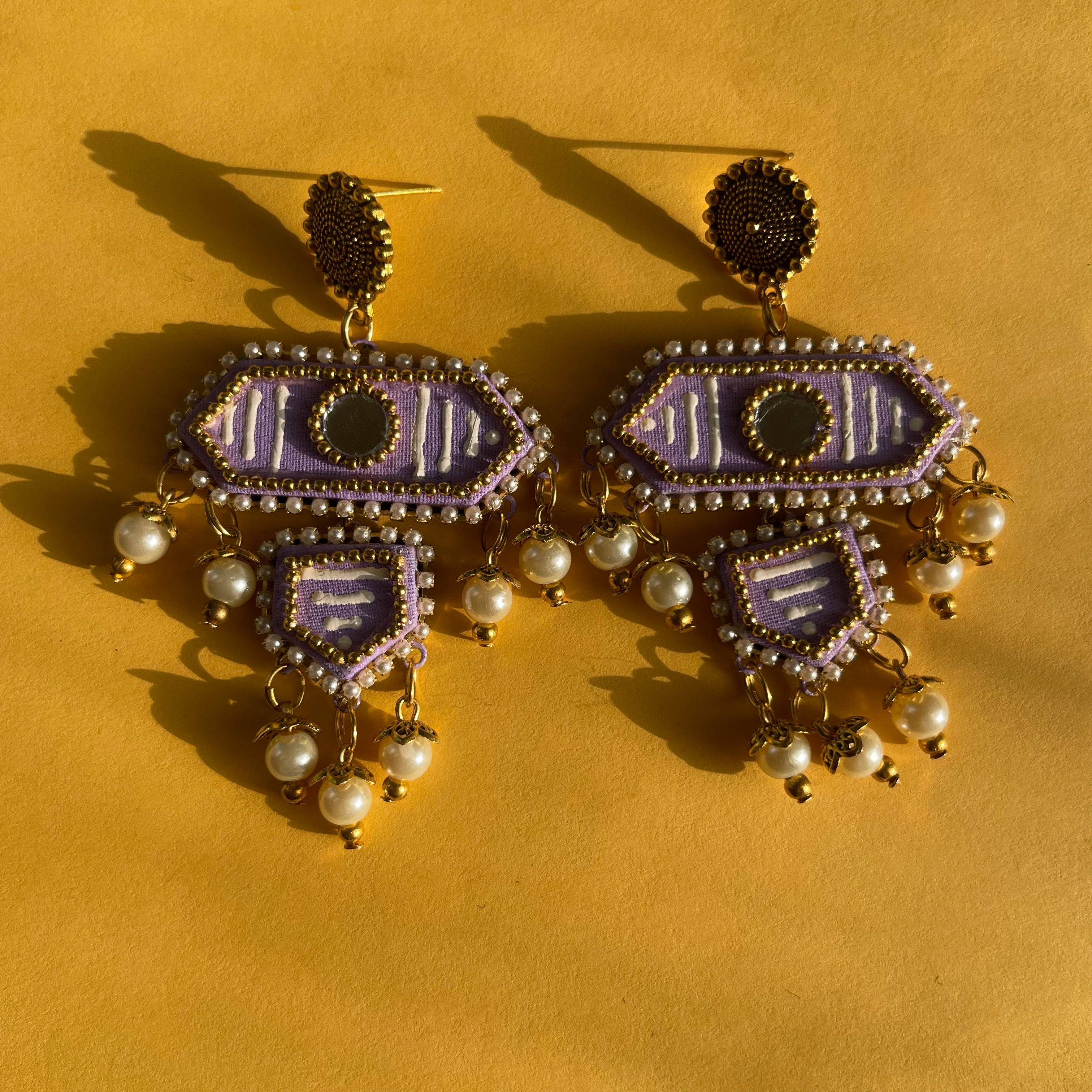 khoj city Nalini Handpainted (Earrings)