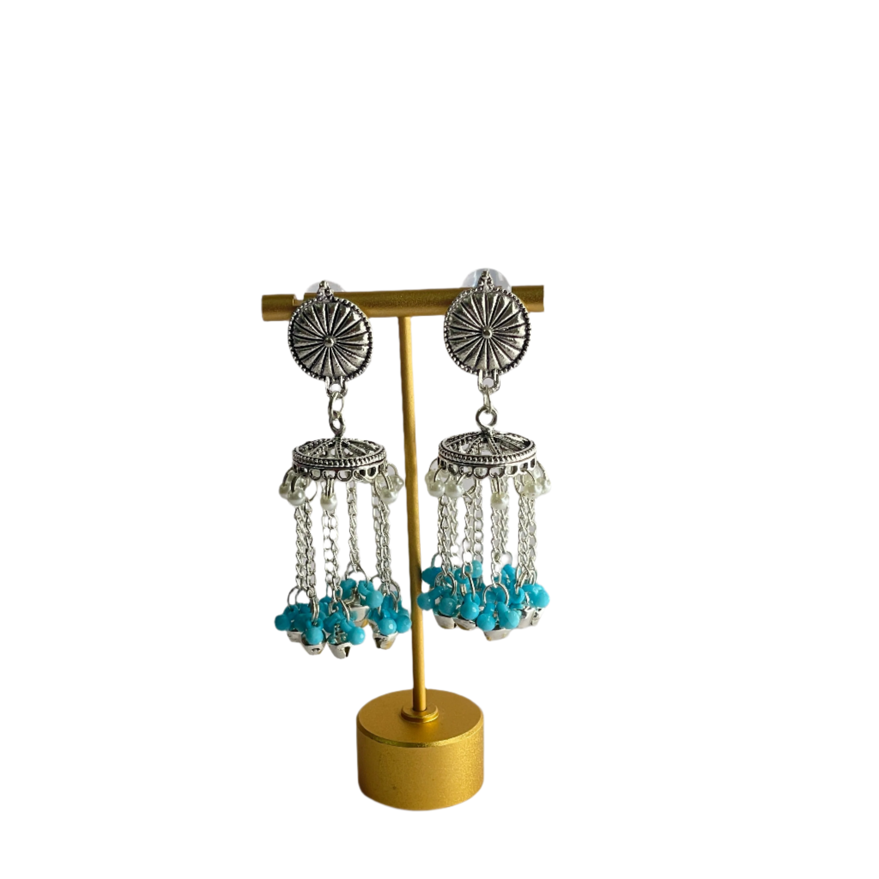 khoj city Oxidised Charms Multi Color Handmade Drop (Earrings) HM-ER-011