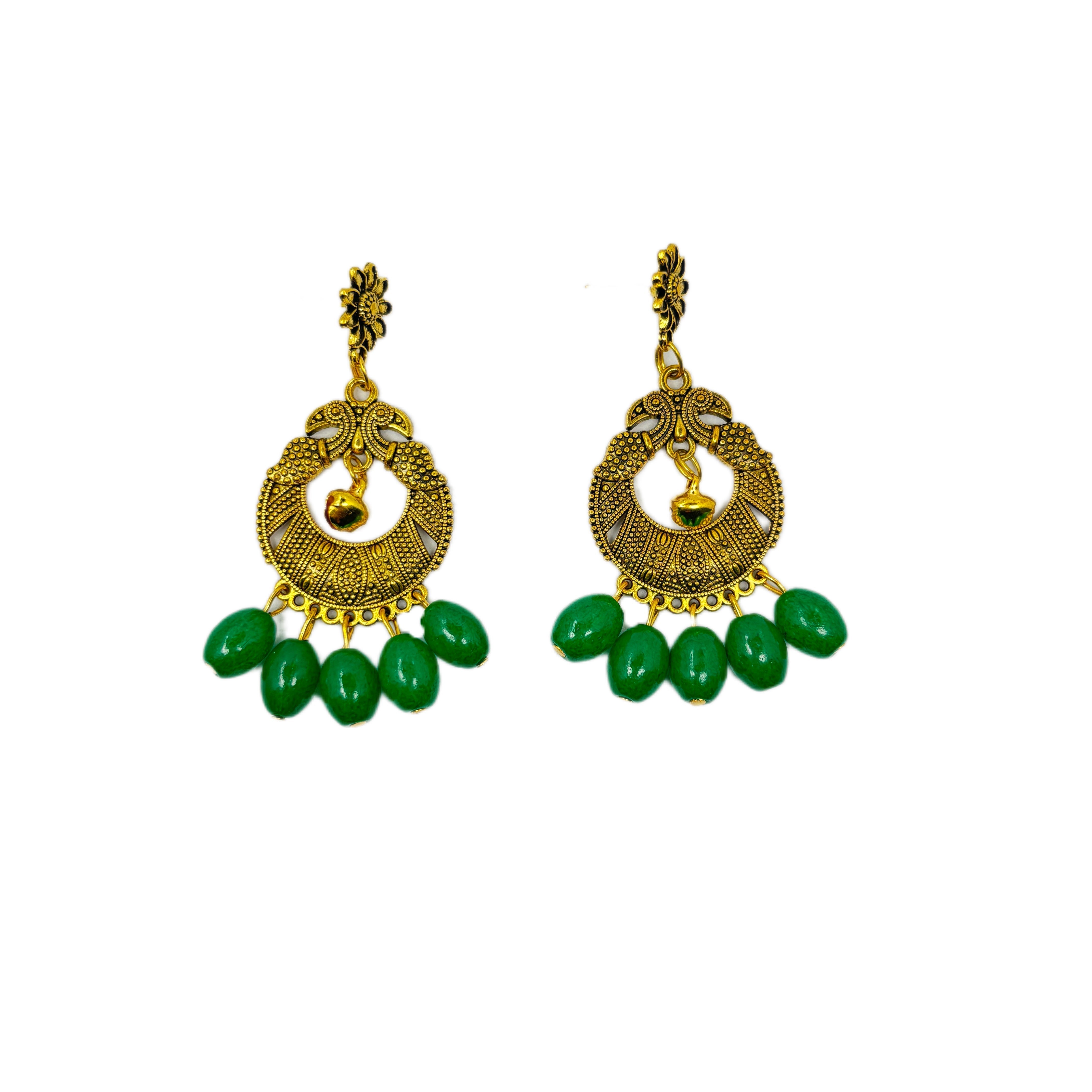 khoj city Oxidised Charms Multi Color Handmade Drop (Earrings) HM-ER-012