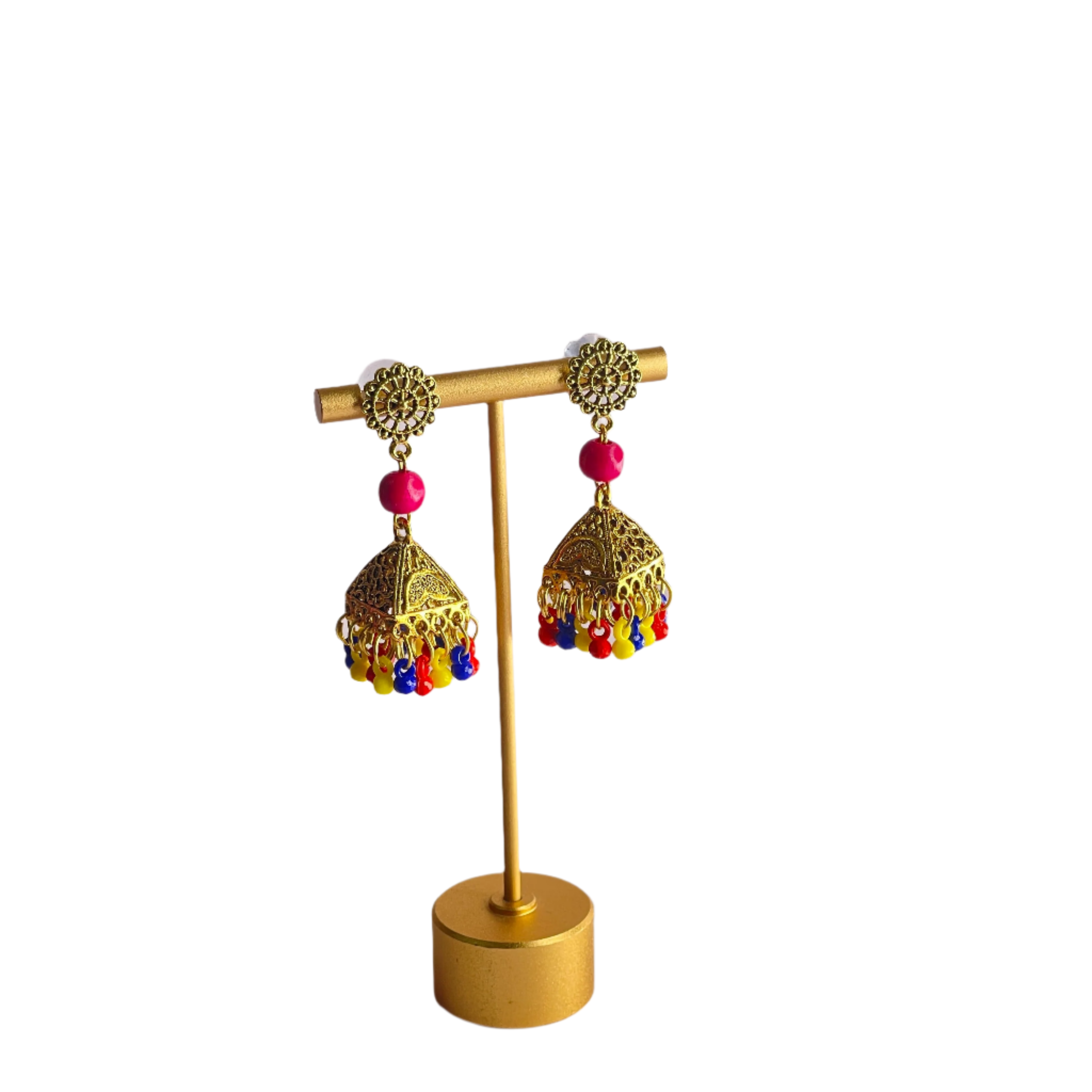 khoj city Oxidised Charms Multi Color Handmade Drop (Earrings) HM-ER-014