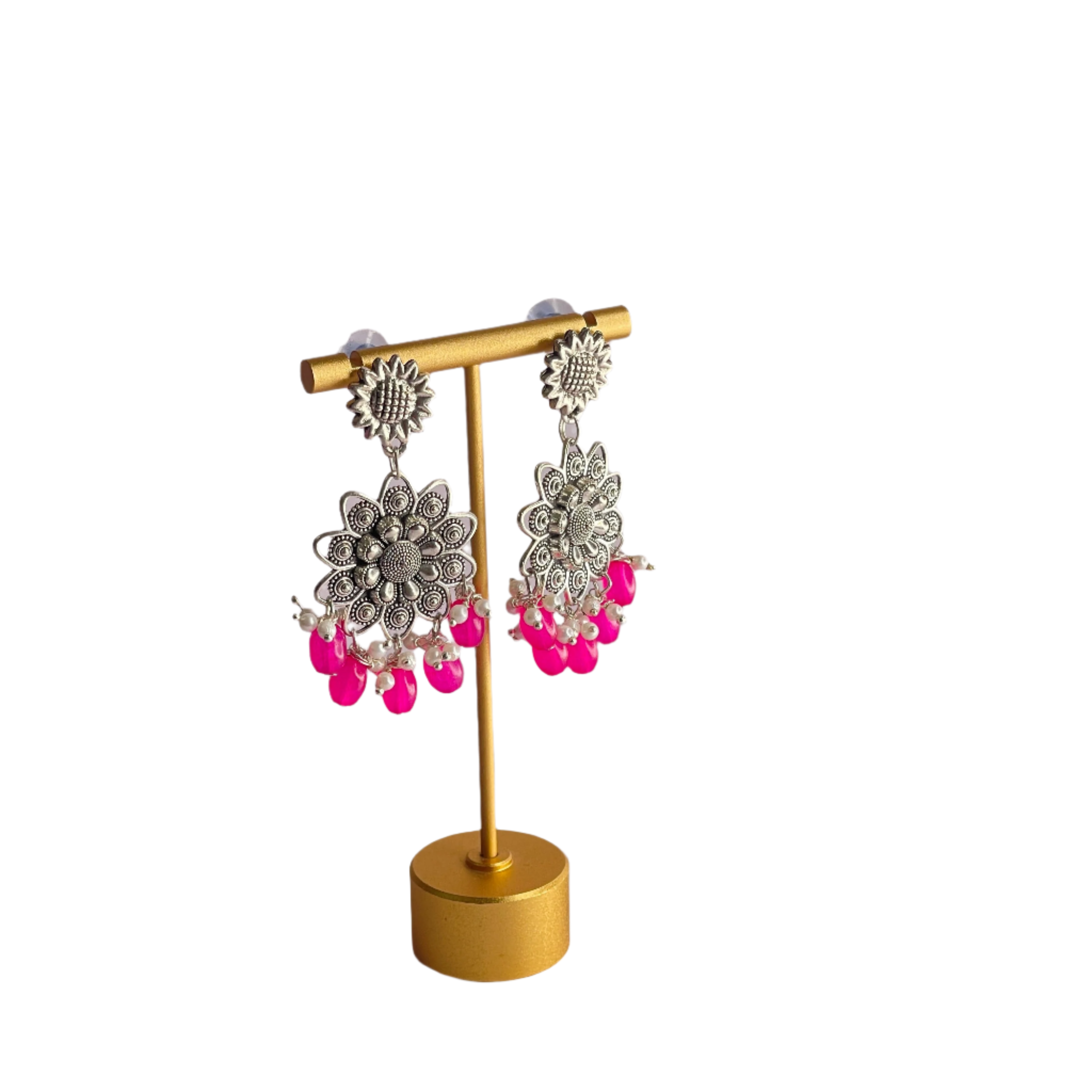 khoj city Oxidised Charms Multi Color Handmade Drop (Earrings) HM-ER-016