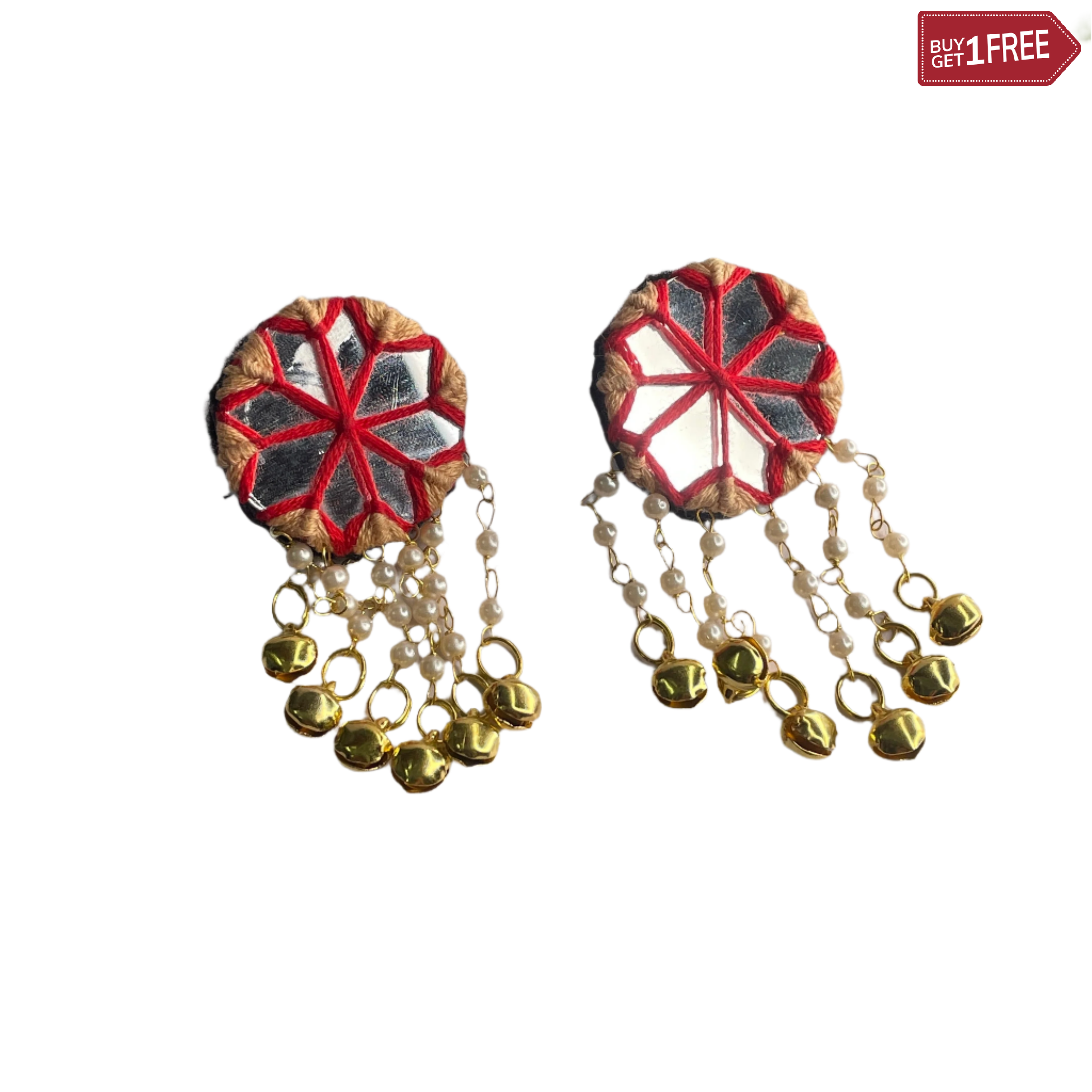 khoj city Oxidised Charms Multi Color Handmade Drop (Earrings) HM-ER-029