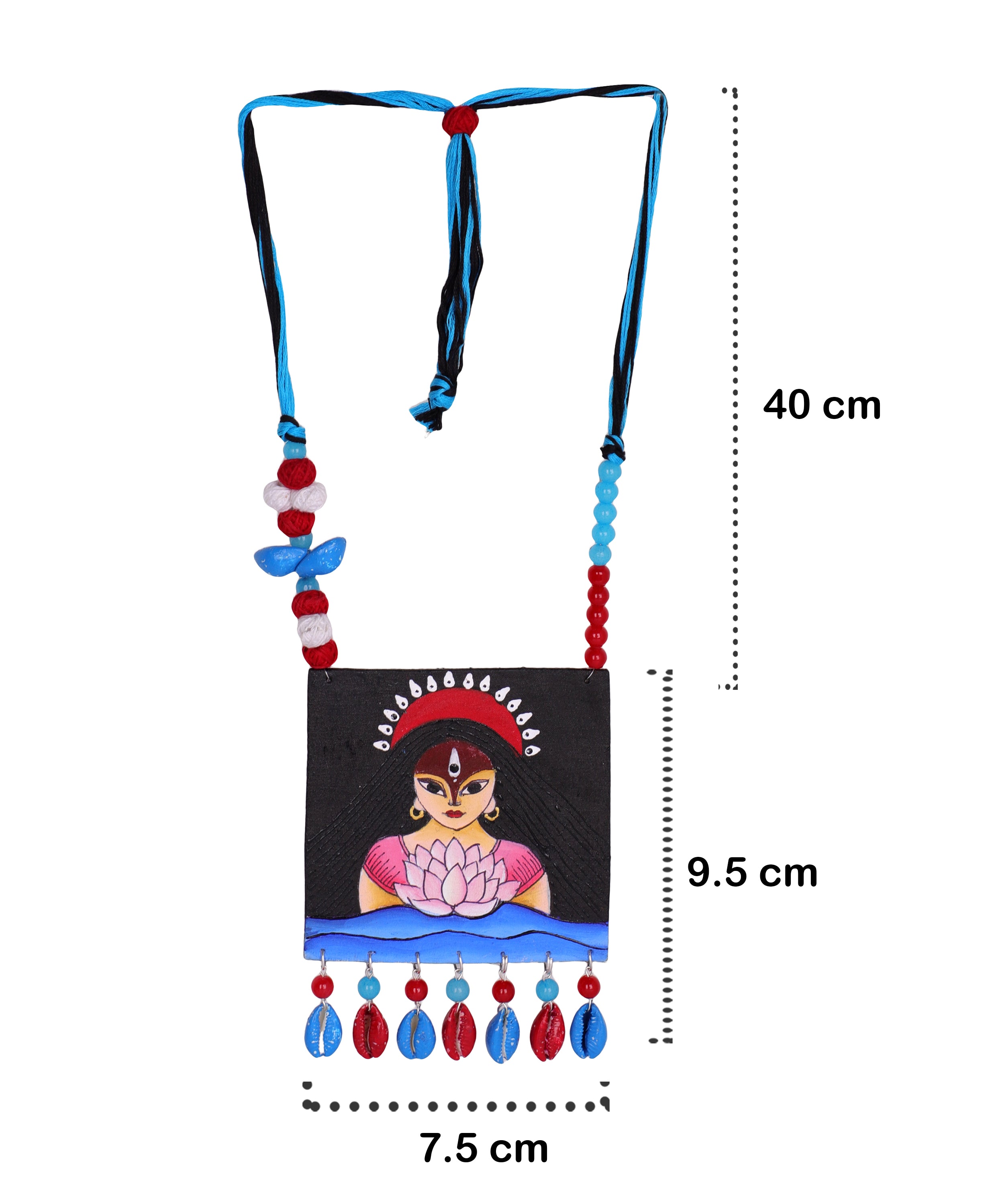 khoj city Padmavati Classic Multi Color Hand Painted (Necklace Set) HP-NP-