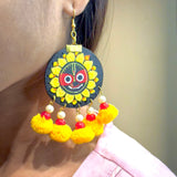 khoj city Puri Jagannath Handpainted (Earrings) - 004