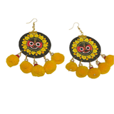 khoj city Puri Jagannath Handpainted (Earrings) - 004