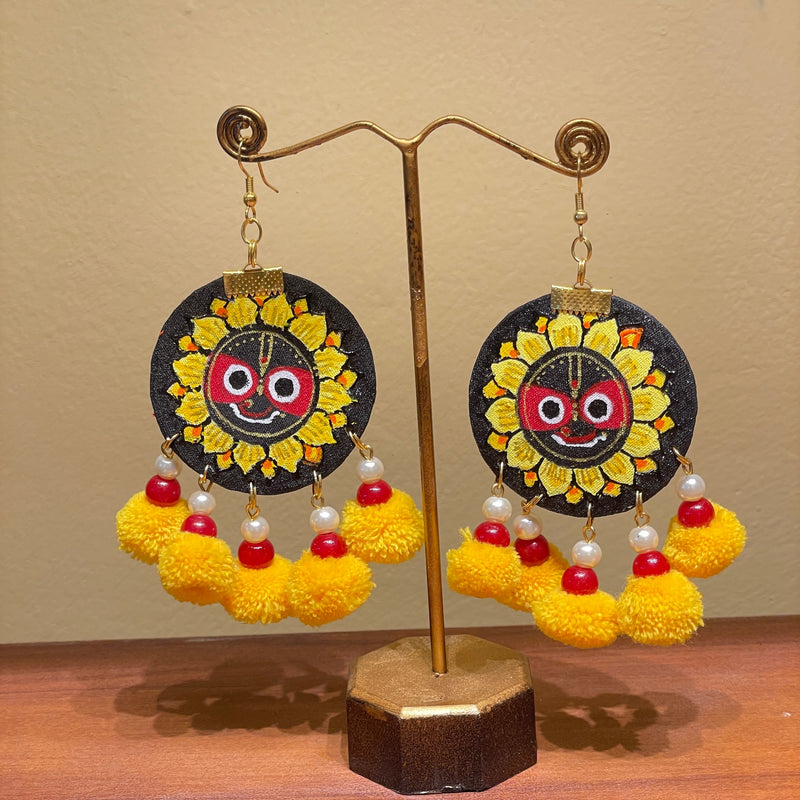 khoj city Puri Jagannath Handpainted (Earrings) - 004 (Copy)