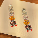 khoj city Puri Jagannath Handpainted (Earrings) - 006