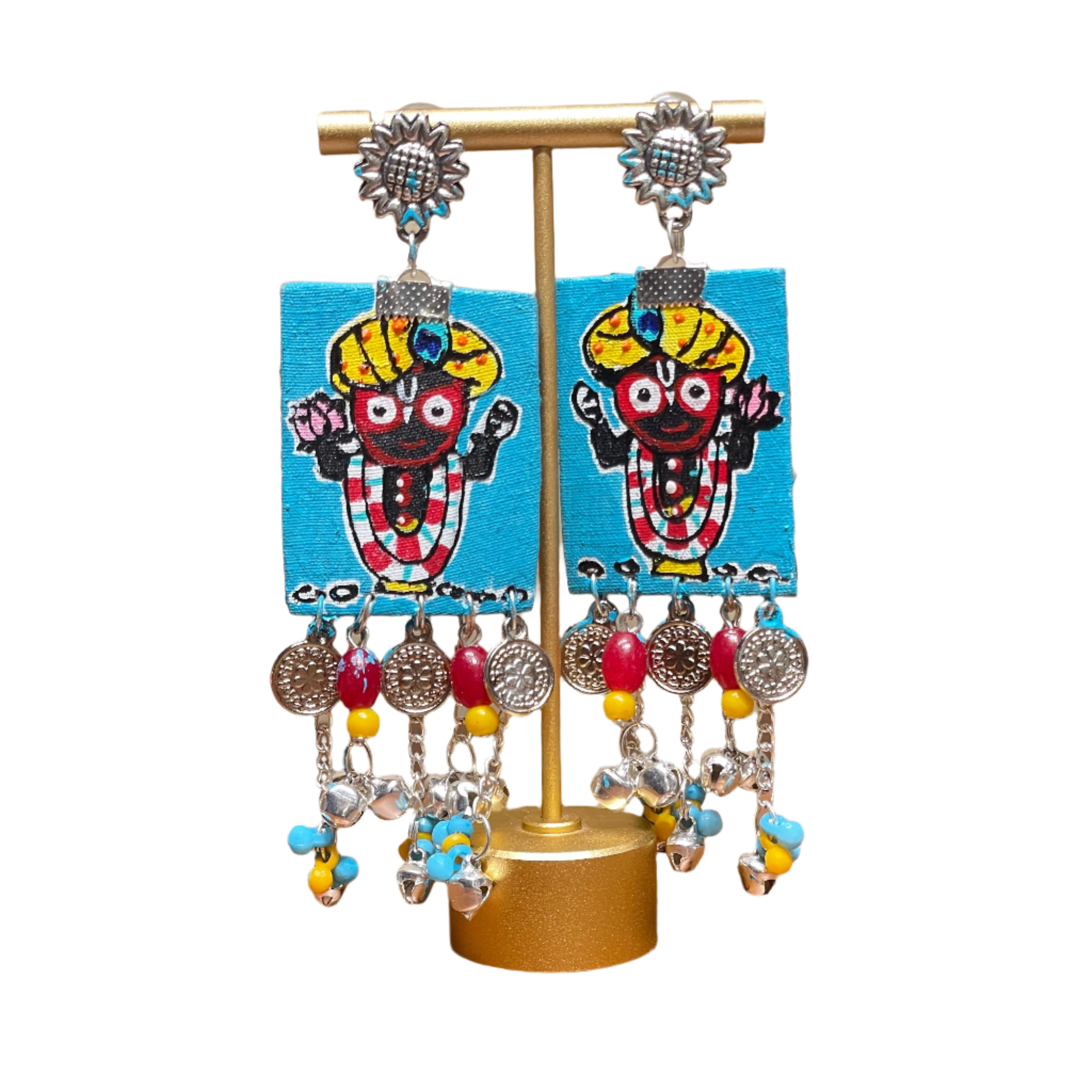 khoj city Puri Jagannath Handpainted (Earrings) - 017