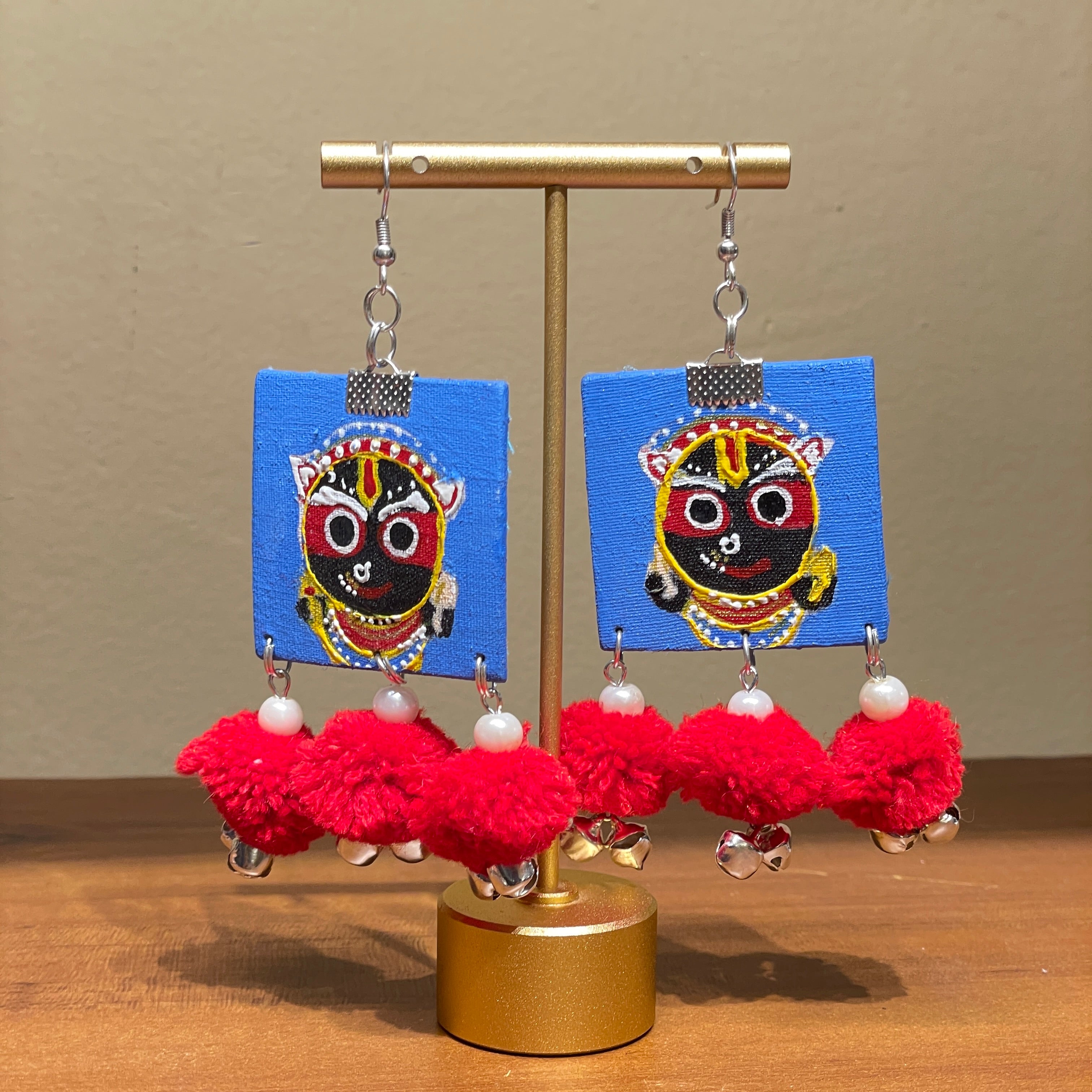 khoj city Puri Jagannath Handpainted (Earrings) - 019