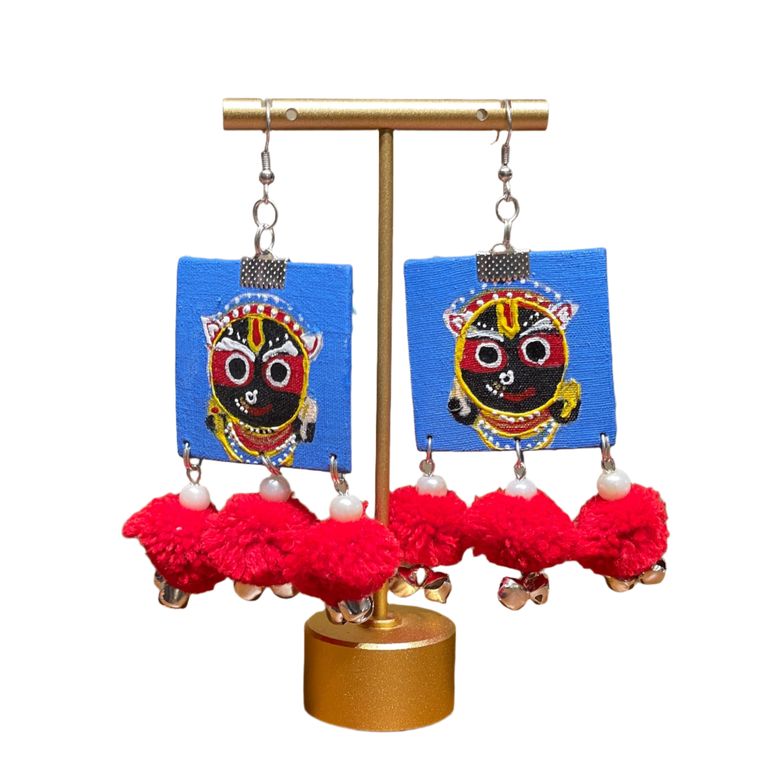 khoj city Puri Jagannath Handpainted (Earrings) - 019