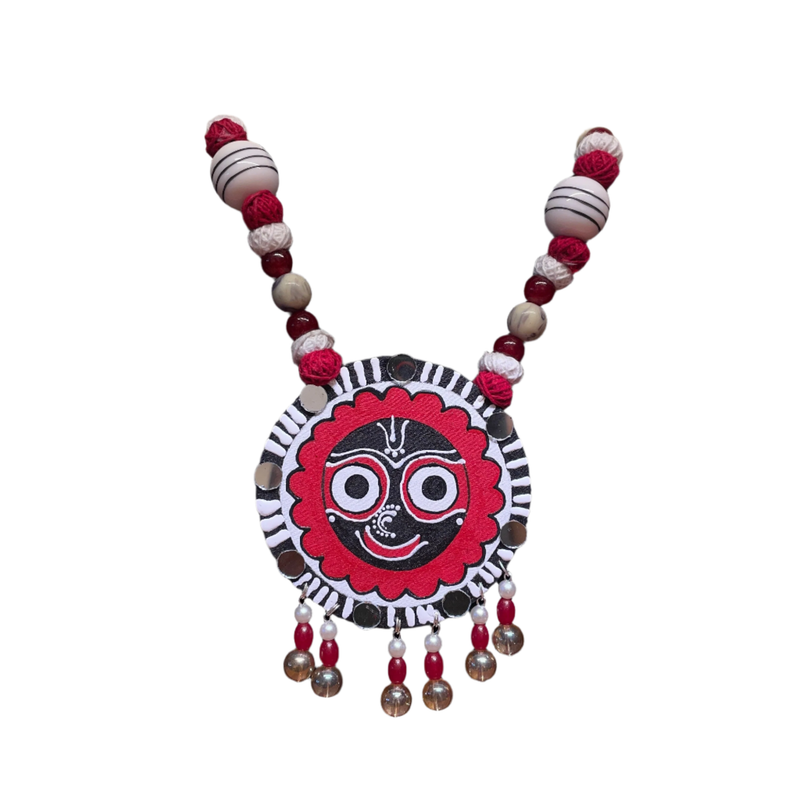 khoj city Puri Jagannath Handpainted (Necklace) - 007