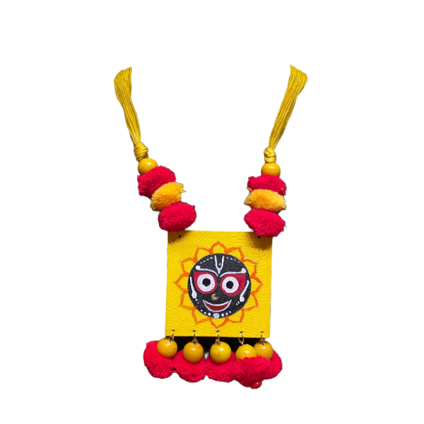 khoj city Puri Jagannath Handpainted  (Necklace) - 011