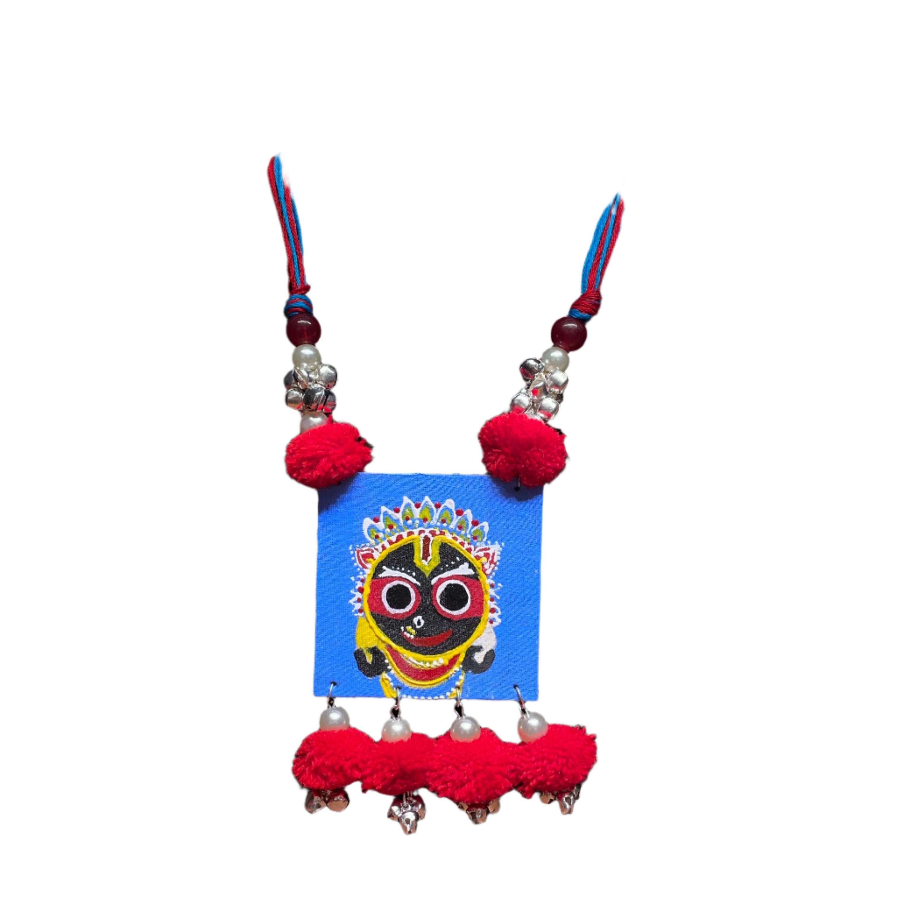 khoj city Puri Jagannath Handpainted  (Necklace) - 012