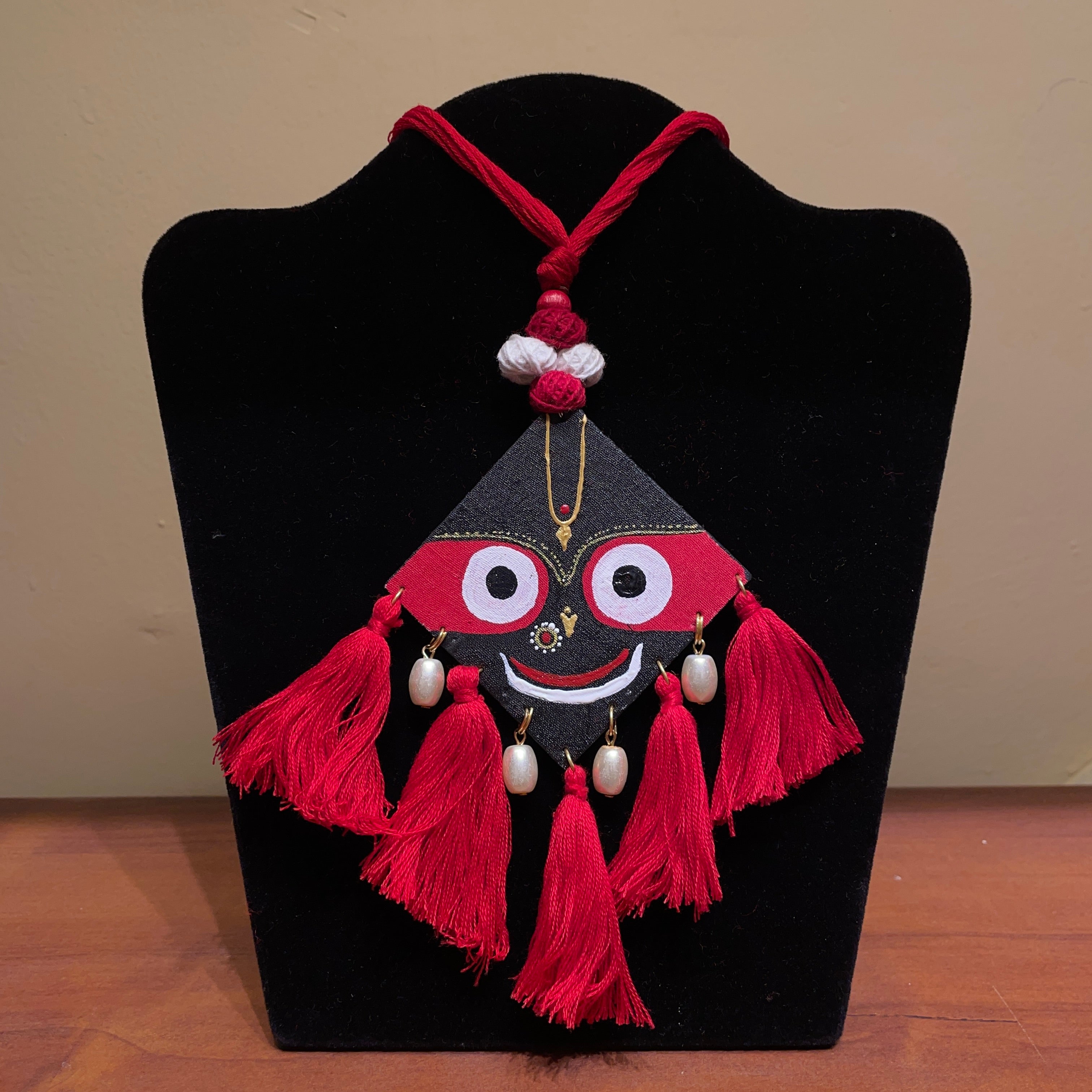 khoj city Puri Jagannath Handpainted  (Necklace) - 013